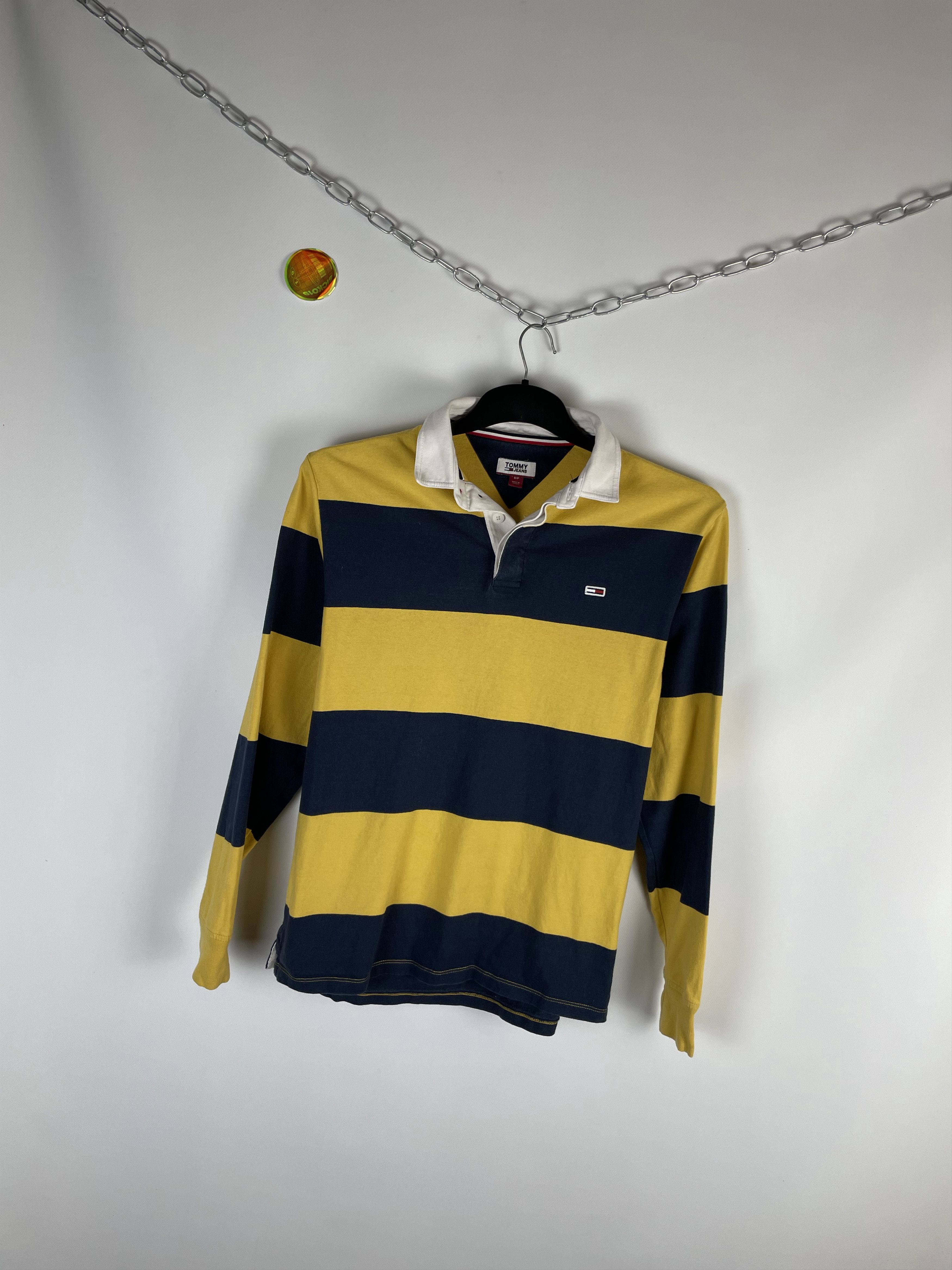 Tommy Hilfiger × Vintage Vintage Tommy Hilfiger Rugby Long Sleeve 90s Size US S / EU 44-46 / 1 - 2 Thumbnail