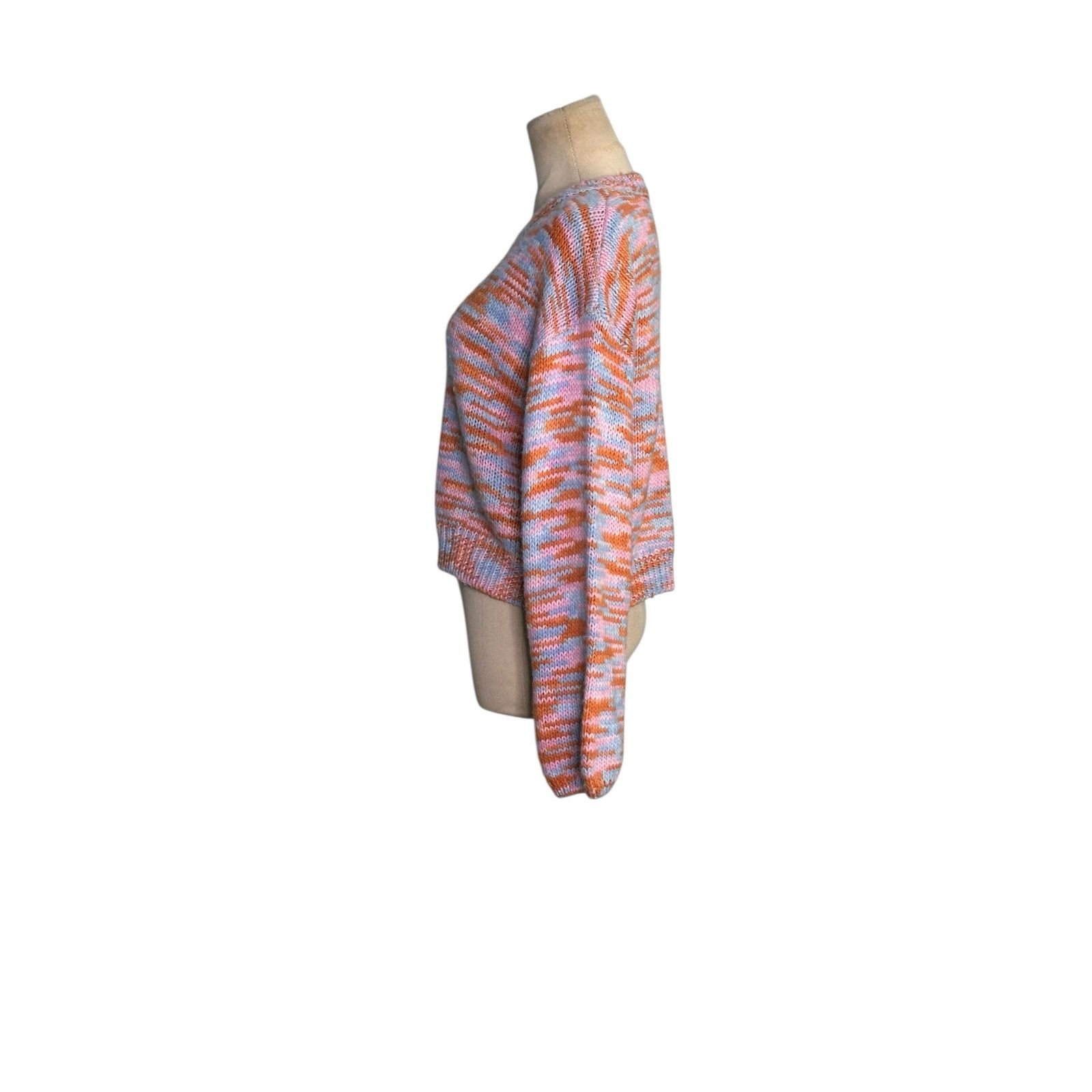 Shein Shein pink blue orange stripes sweater size Small Size XS / US 0-2 / IT 36-38 - 7 Thumbnail