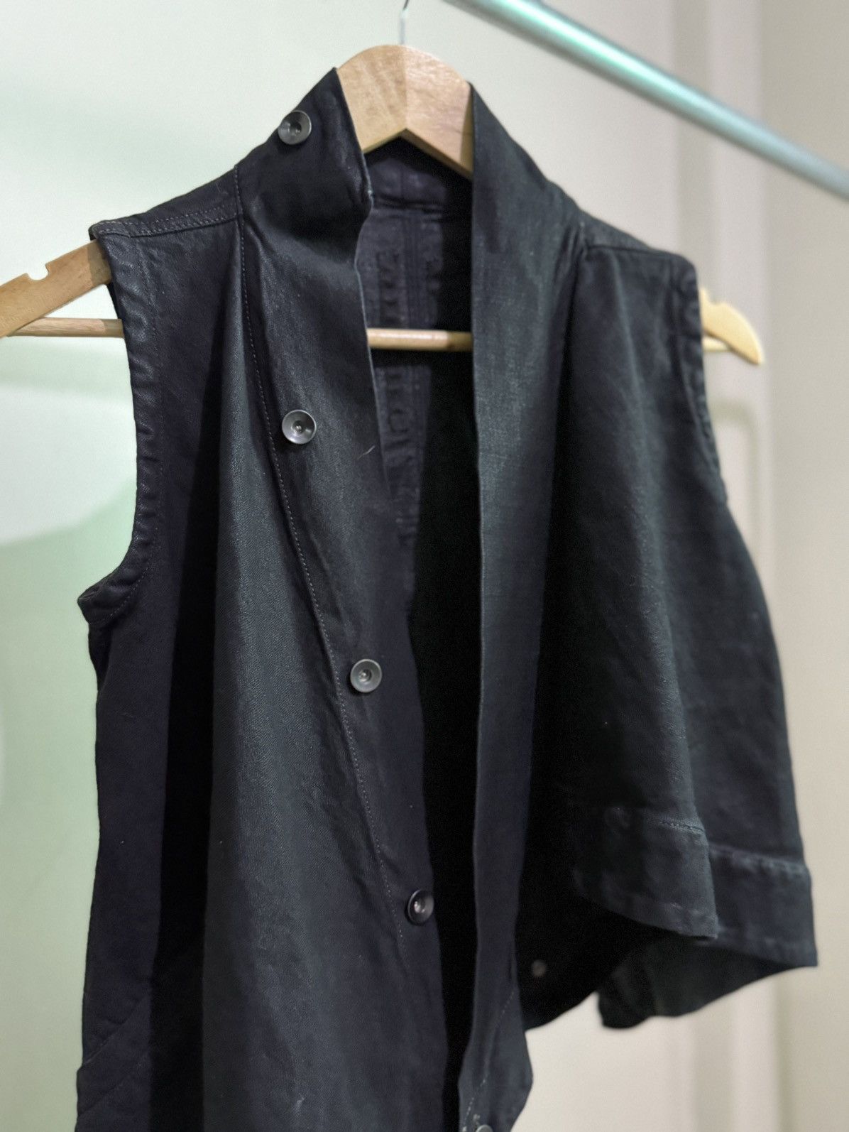 Rick Owens Rick Owens Black Denim Vest Size US S / EU 44-46 / 1 - 2 Thumbnail