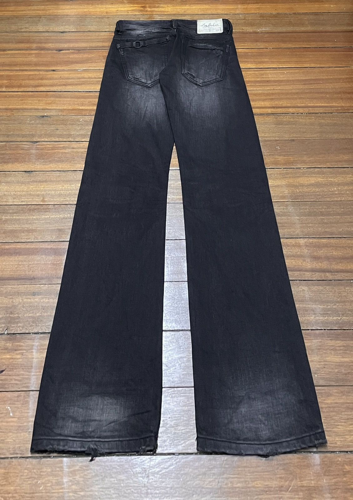 Japanese Brand Very Rare Vintage Japanese Brand Lolita Waxed Jeans 1990s Size US 30 / EU 46 - 2 Thumbnail