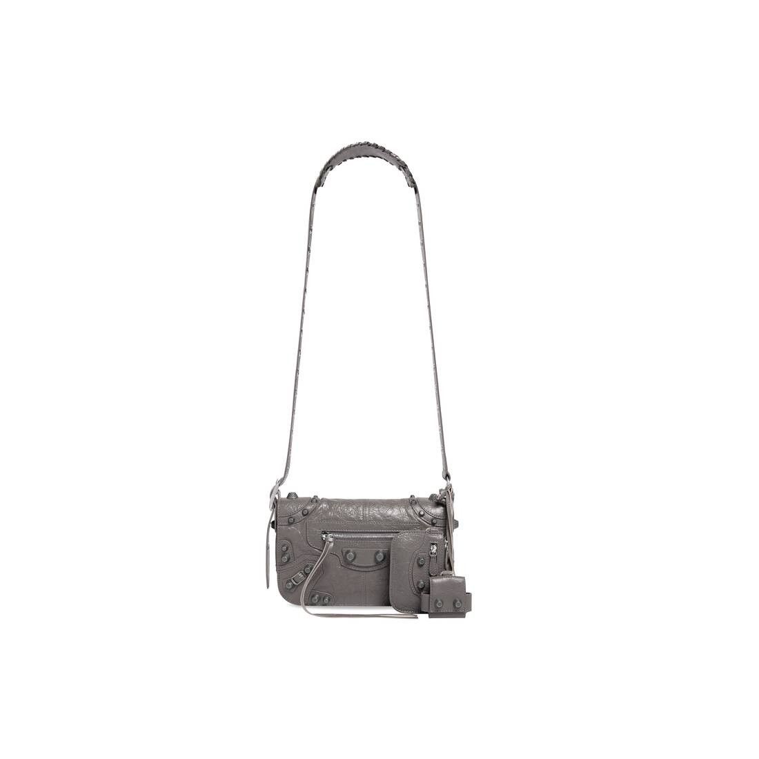 Balenciaga o1bcso1str0325 Size: OS / Le Cagole XS Flap Bag in Dark Grey Size 26 - 1 Thumbnail