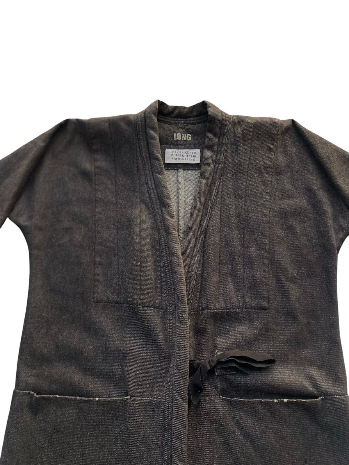Maison Margiela ‼️LAST DROP‼️MM6 Long Coat Wrap Denim Jacket Kimono AvantGarde Size US M / EU 48-50 / 2 - 4 Thumbnail