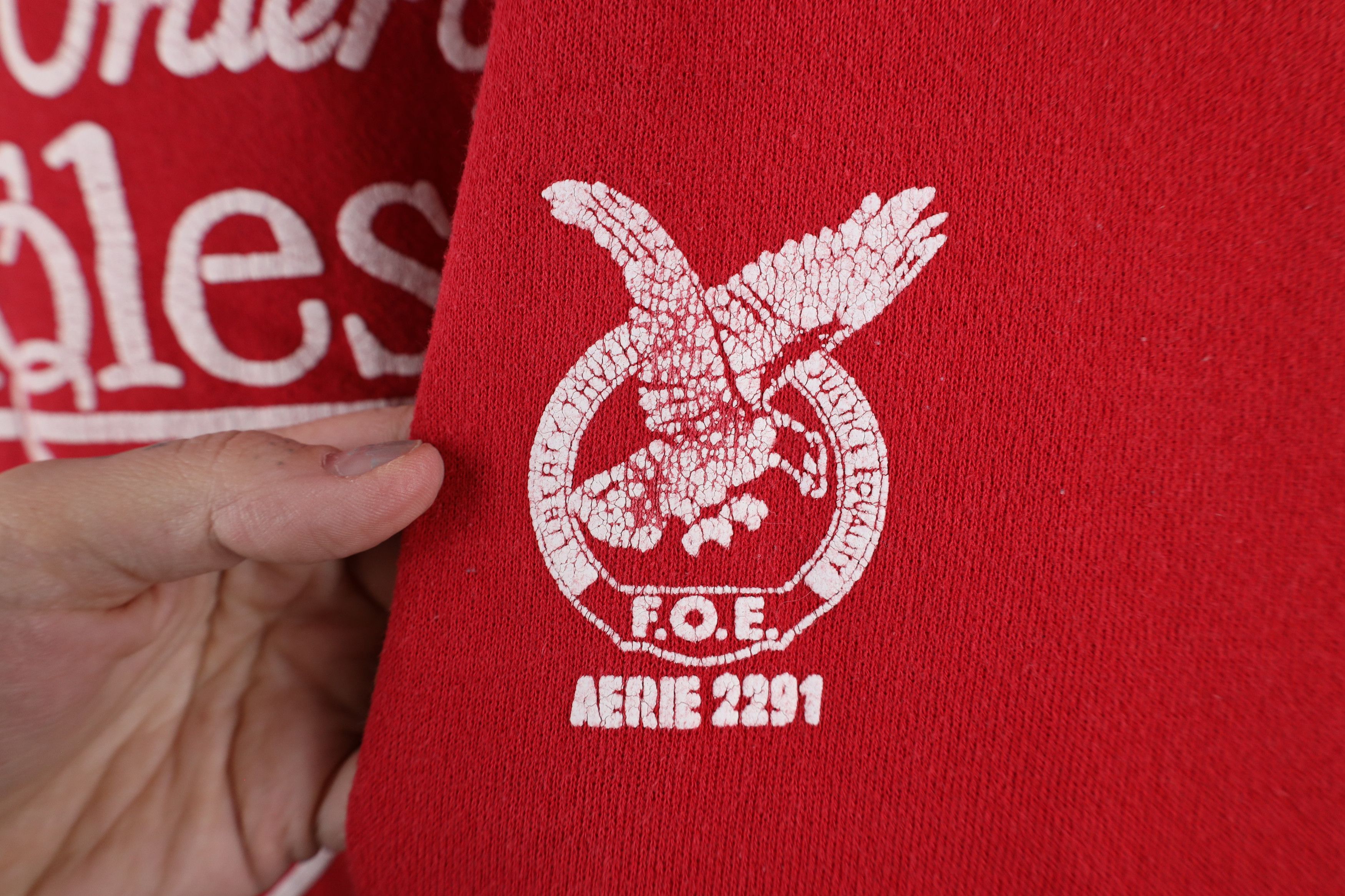 Vintage Vintage 90s Fraternal of Eagles Clyde Ohio Sweatshirt USA Size US L / EU 52-54 / 3 - 4 Thumbnail