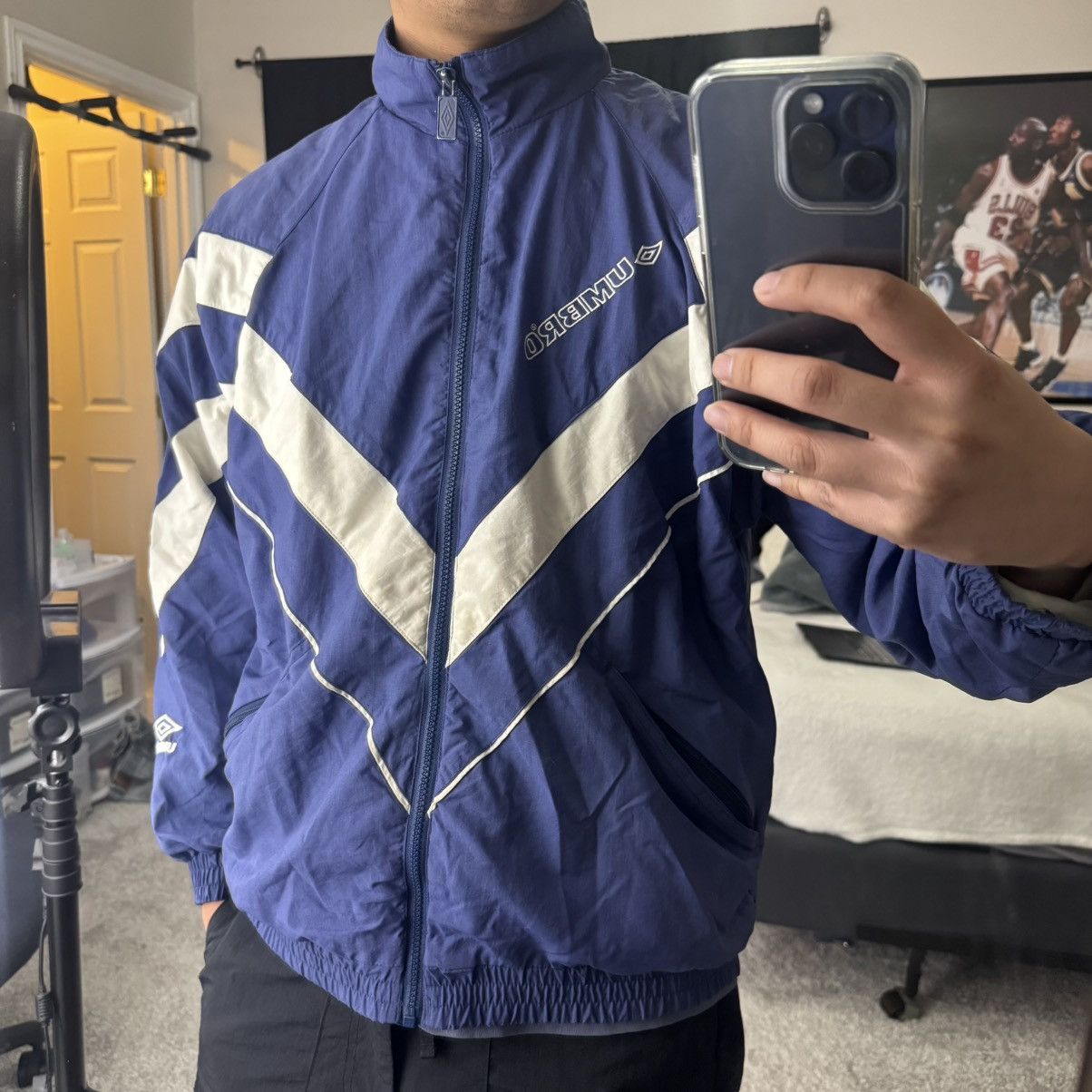 Umbro Vintage Umbro Windbreaker Size US S / EU 44-46 / 1 - 4 Thumbnail