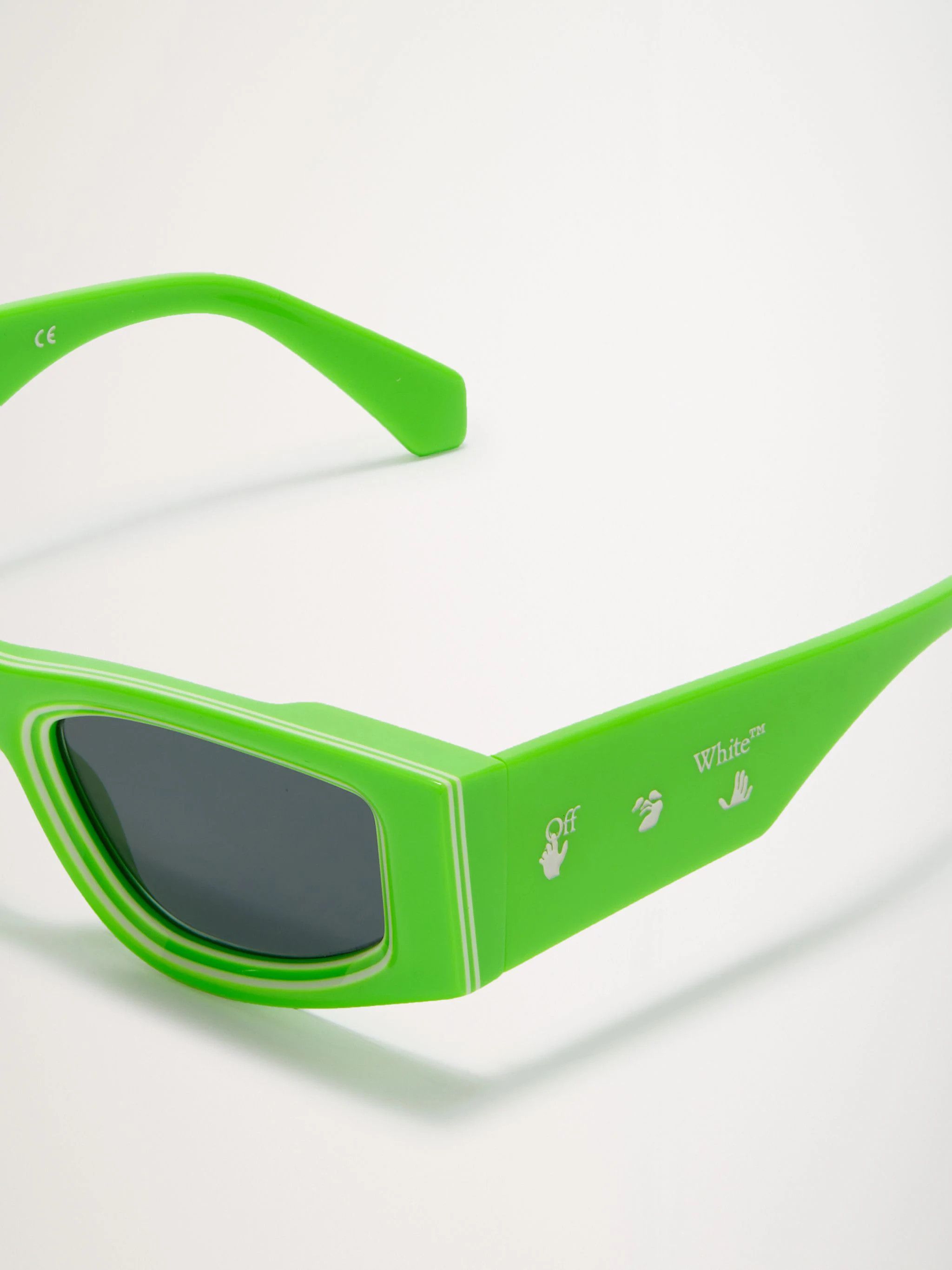 Off-White o1mle0724 / DUP / Andy Unisex Sunglasses in Green Size ONE SIZE - 2 Thumbnail