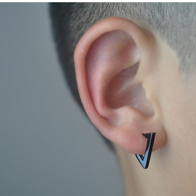 Jewelry × Sterling Silver New Trend Earrings One Pairs Chrome Jewelry Size ONE SIZE - 2 Thumbnail