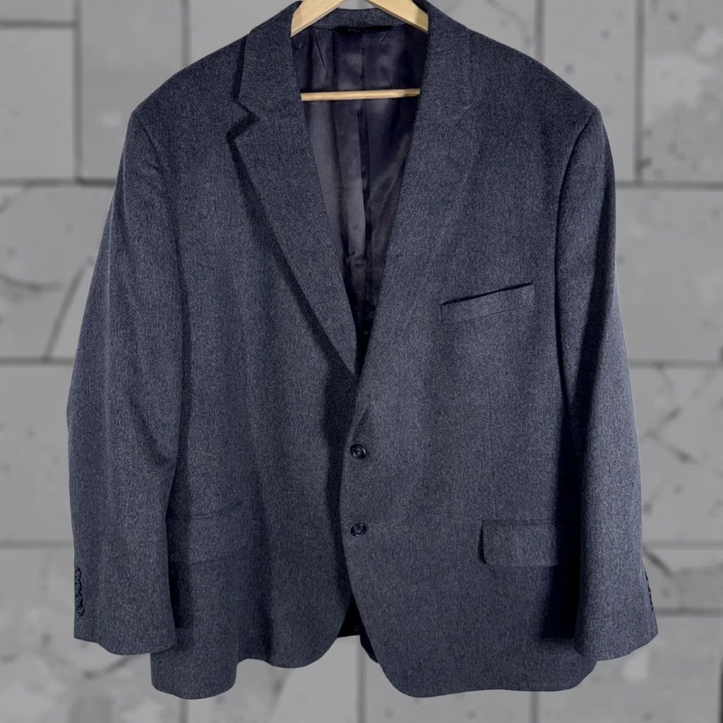 Jos. A. Bank VINTAGE Jos A Bank Wool / Cashmere Blend Gray Sport Coat Mens Size 52R Size US L / EU 52-54 / 3 - 1 Thumbnail