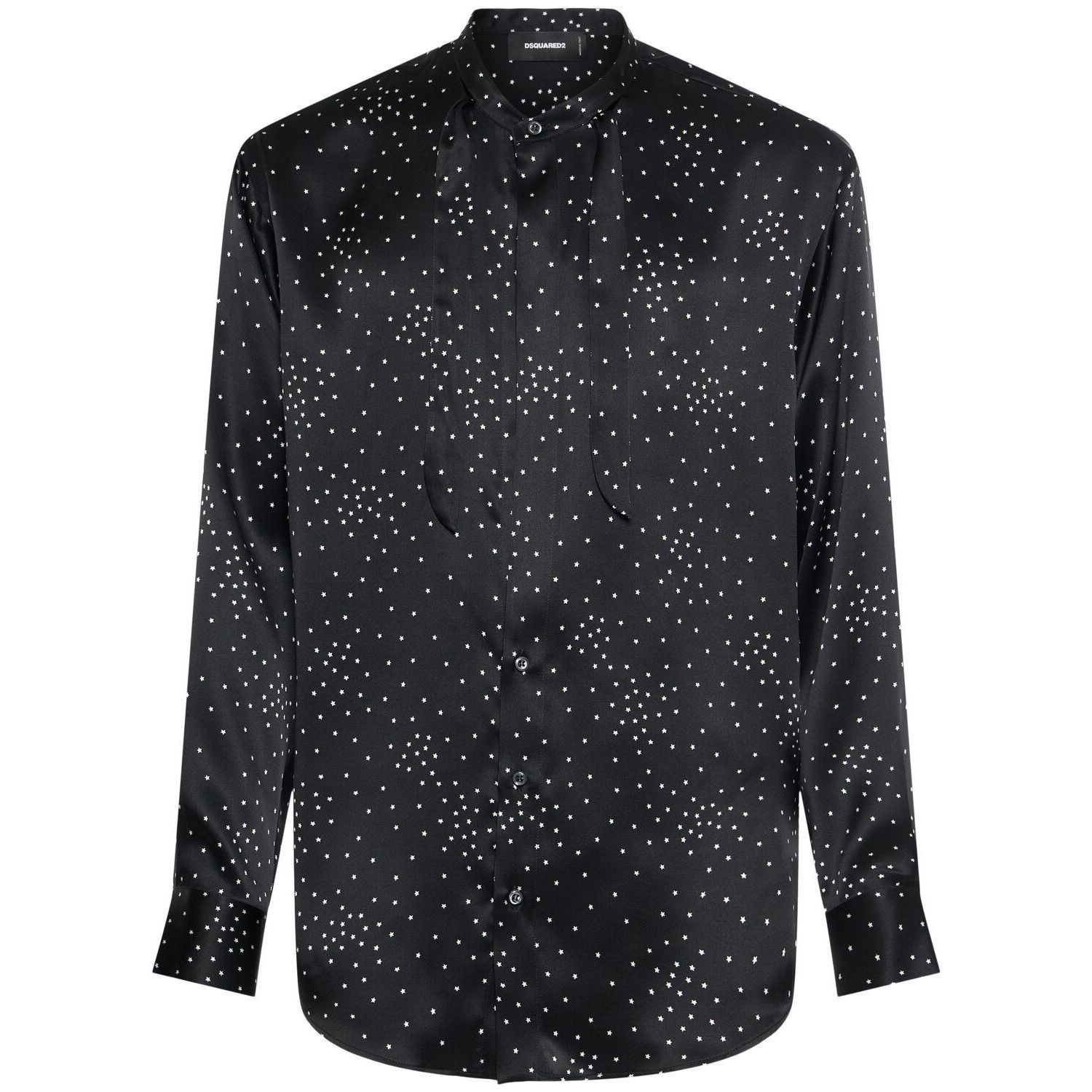 Dsquared2 DSQUARED2 Black Silk Shirt New & Authentic (Men's size:XL;) Size US XL / EU 56 / 4 - 1 Thumbnail