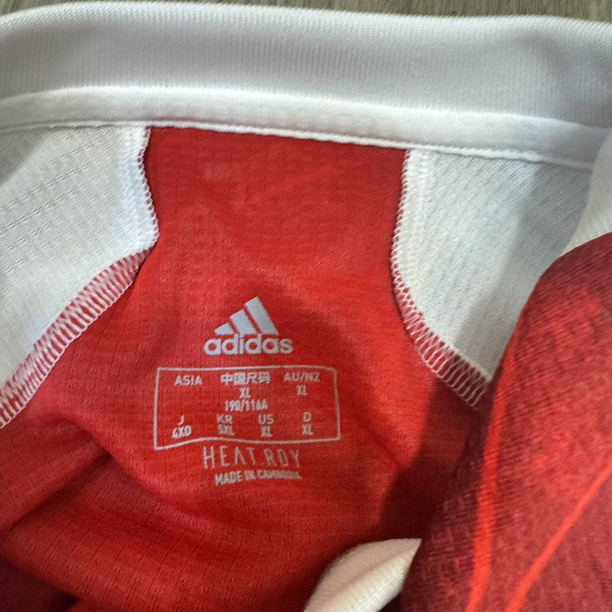 Adidas Arsenal 20/21 player issue home shirt #14 Aubameyang Size US XL / EU 56 / 4 - 6 Thumbnail