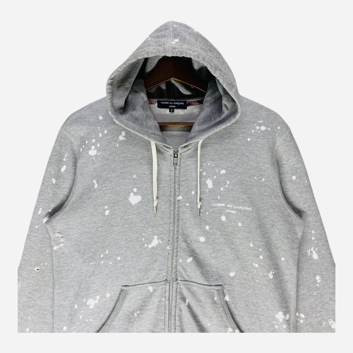 Comme des Garcons × Comme des Garcons Homme Comme Des Garcons Homme Hoodie Distressed Acid Wash Full Zip Size US S / EU 44-46 / 1 - 2 Thumbnail