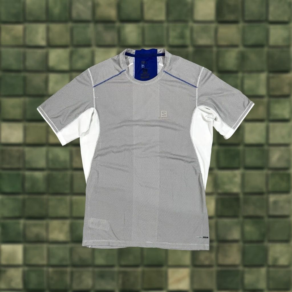 Salomon Salomon Shirt Mens S Gray White ActiveDry Running & Jogging AdvancedSkin Size US S / EU 44-46 / 1 - 1 Thumbnail