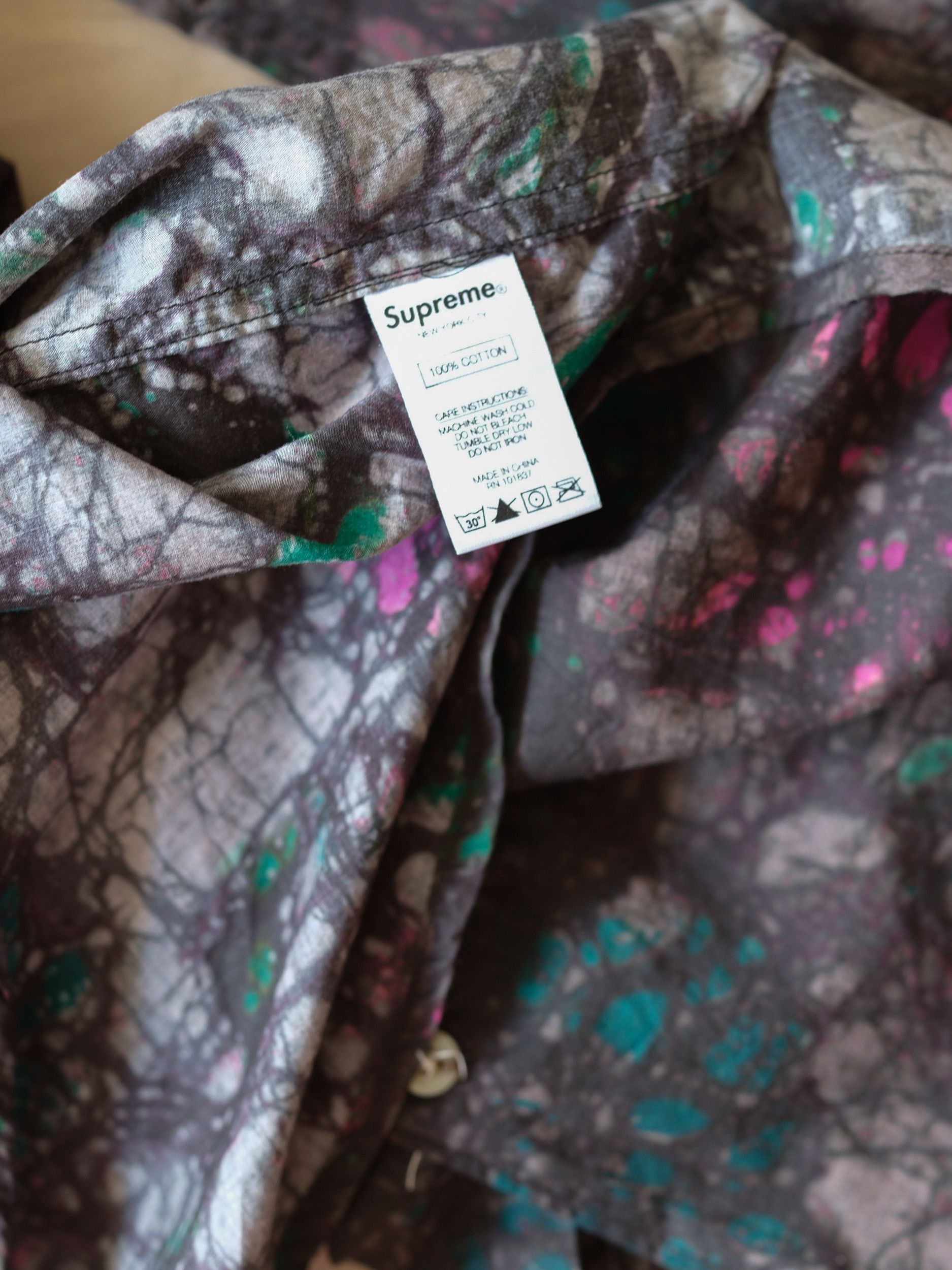 Supreme Supreme Acid Floral Shirt Size US M / EU 48-50 / 2 - 5 Thumbnail