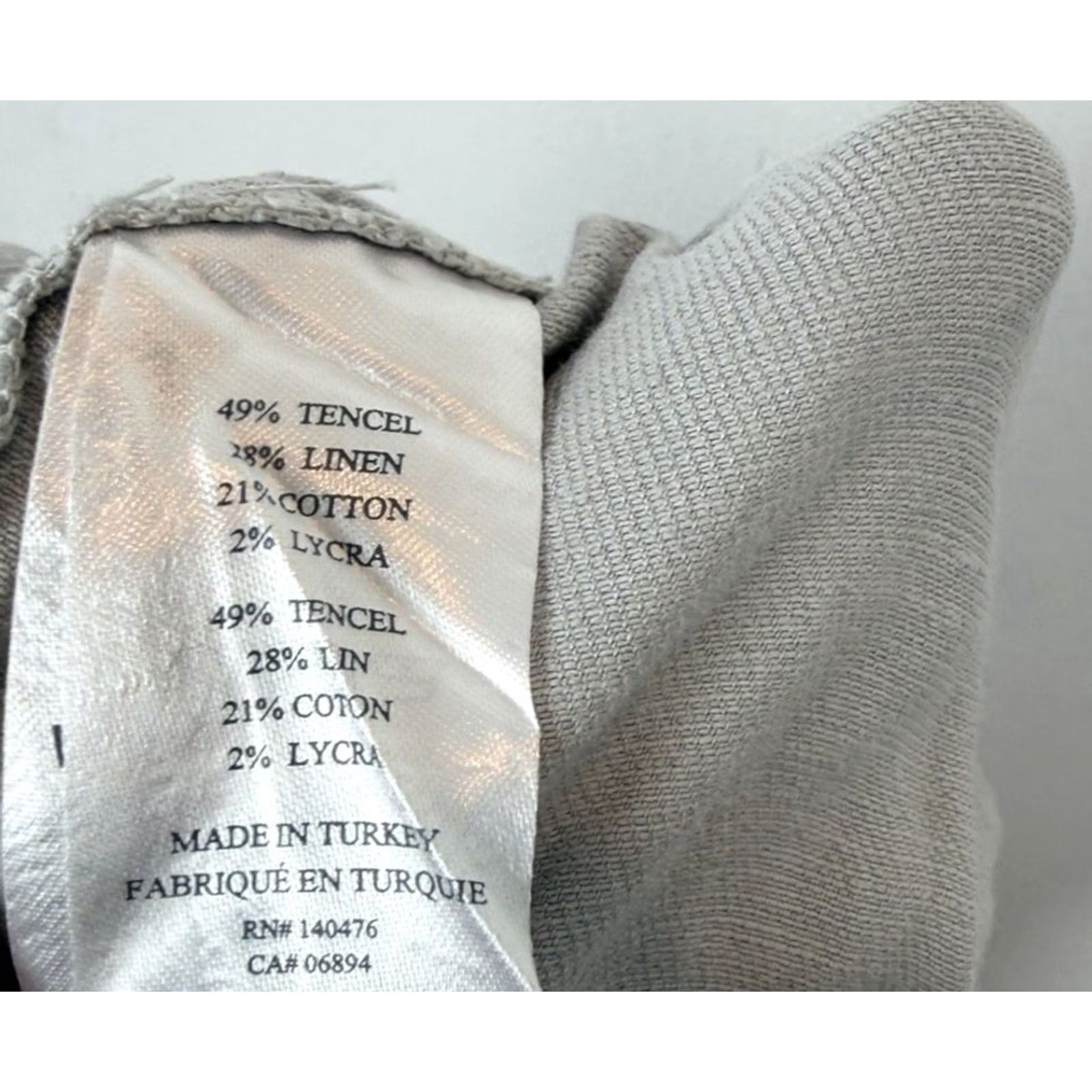 Faherty Faherty Pants Womens Small Gray Linen Tencel Blend Jogger Casual Small Gray Linen Tencel Blend Jogger Womens Size 28" / US 6 / IT 42 - 7 Thumbnail