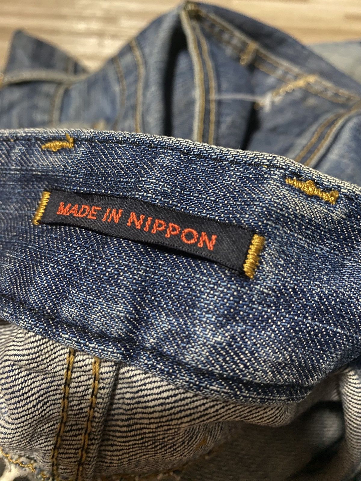 Japanese Brand 💥FLARE BLUEWAY JEANS💥 Size US 33 - 12 Thumbnail
