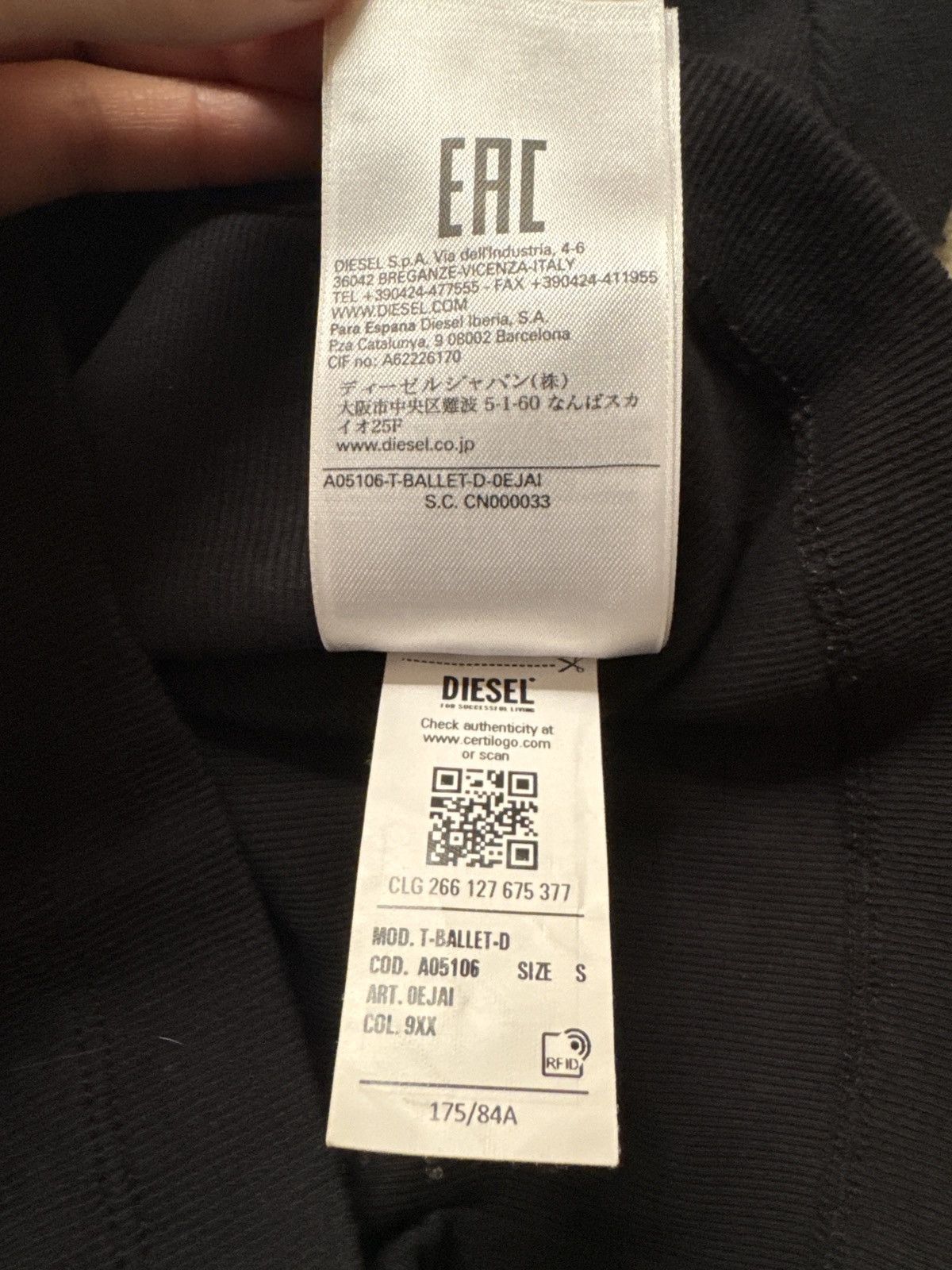 Diesel T-ballet-D long sleeve top Size S / US 4 / IT 40 - 7 Thumbnail