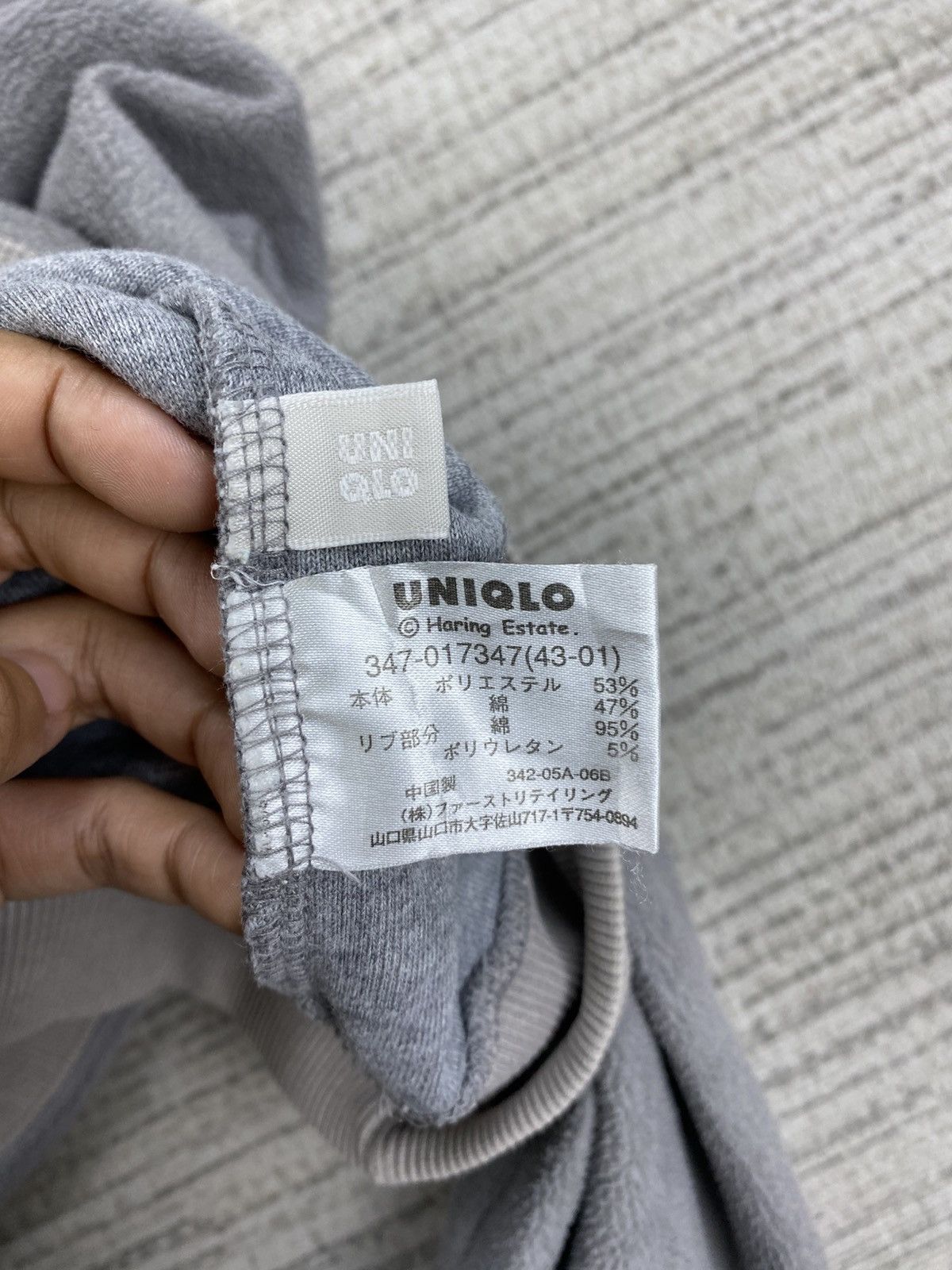 Japanese Brand × Keith Haring × Uniqlo Vintage Keith Haring X Uniqlo Longsleeve Sweatshirt Hoodie Size US L / EU 52-54 / 3 - 10 Thumbnail