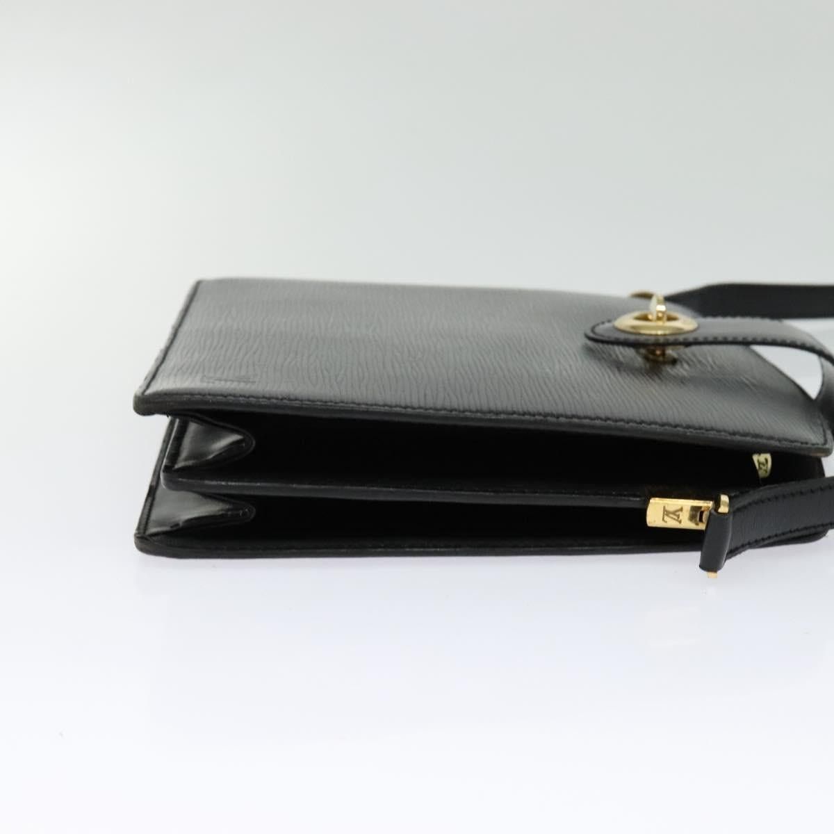 Louis Vuitton LOUIS VUITTON Epi Capuchin Shoulder Bag Black M52342 Size ONE SIZE - 4 Thumbnail