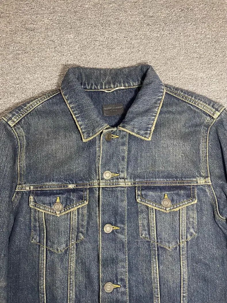 Saint Laurent Paris Saint Laurent Paris Deep Washed Yellow Mud Distressed Deni Size US S / EU 44-46 / 1 - 5 Thumbnail