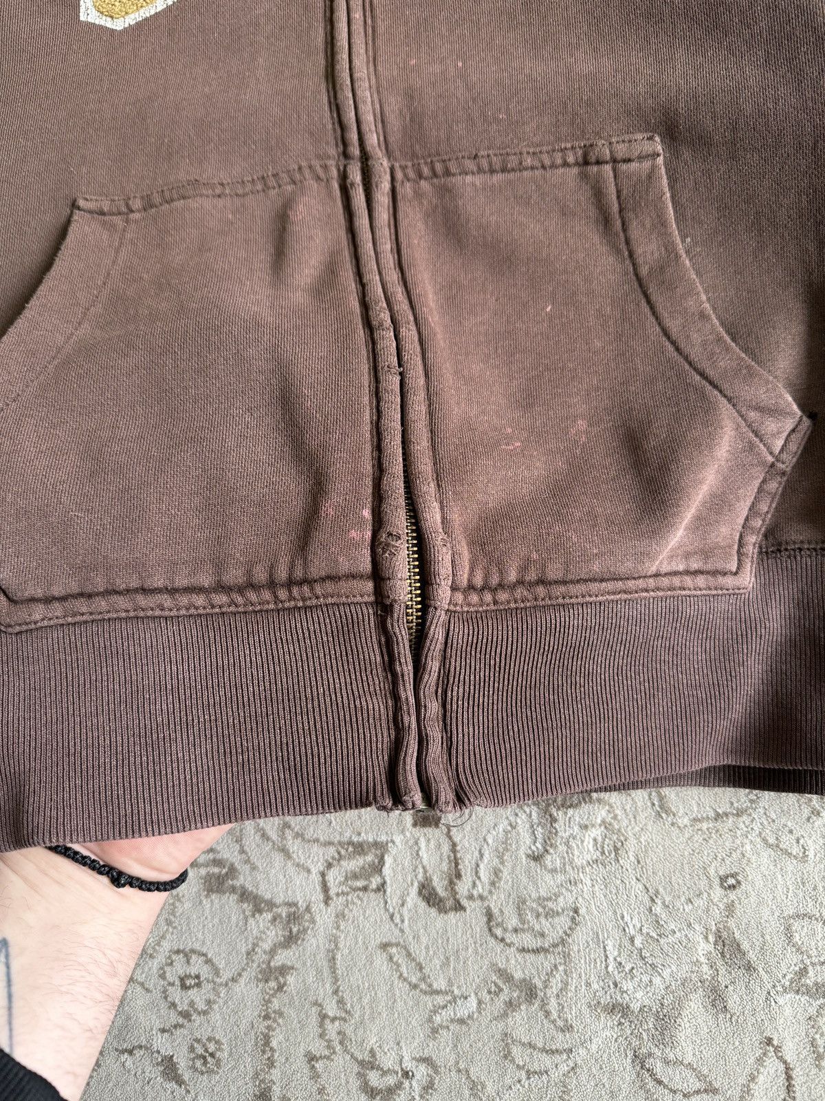 Gap Vintage Gap Big Logo Brown Zip Hoodie Faded Distressed Size US L / EU 52-54 / 3 - 4 Thumbnail