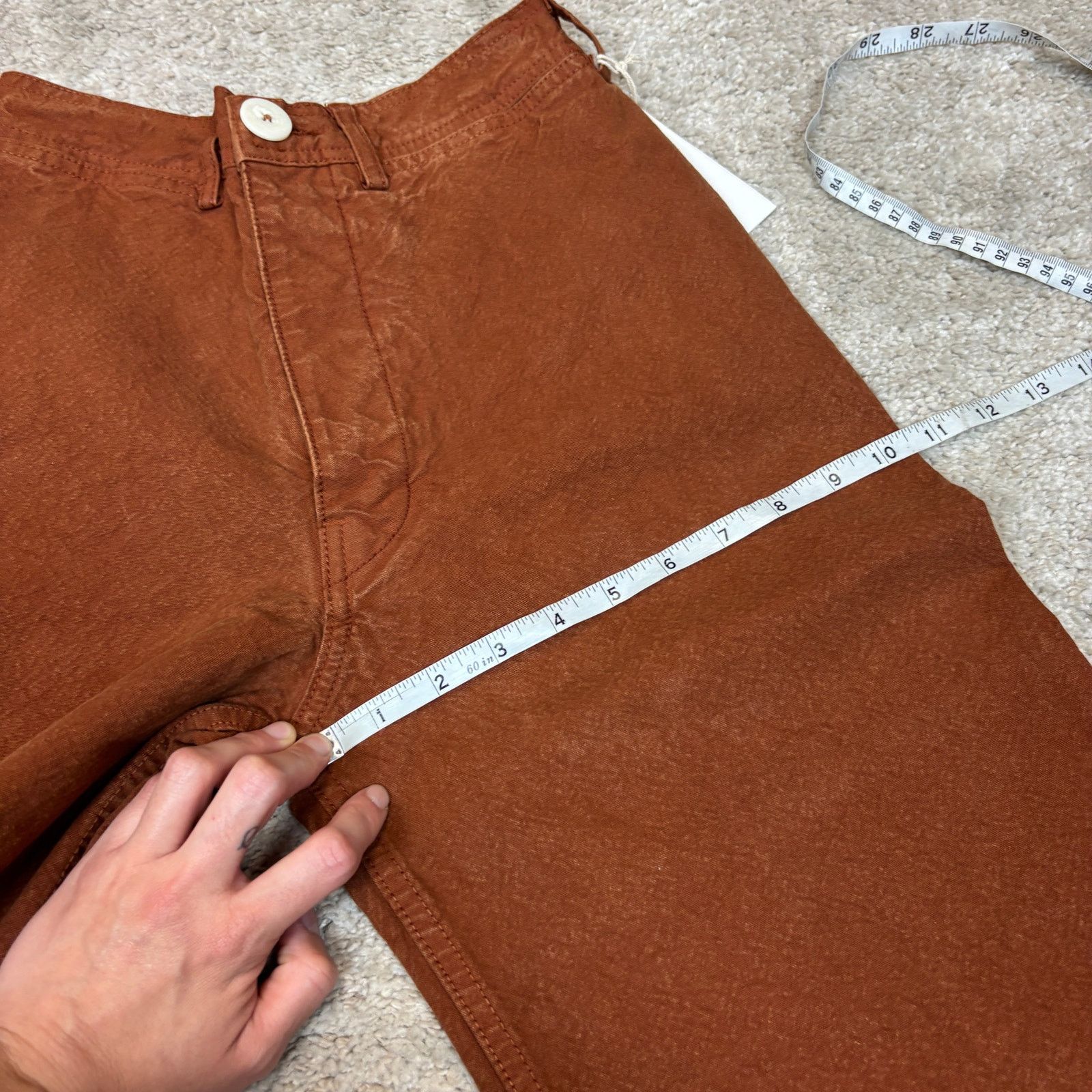 Jesse Kamm NWT Jesse Kamm Sailor Cotton Canvas Pants Women's 0 Boho Size 25" / US 0 / IT 36 - 7 Thumbnail