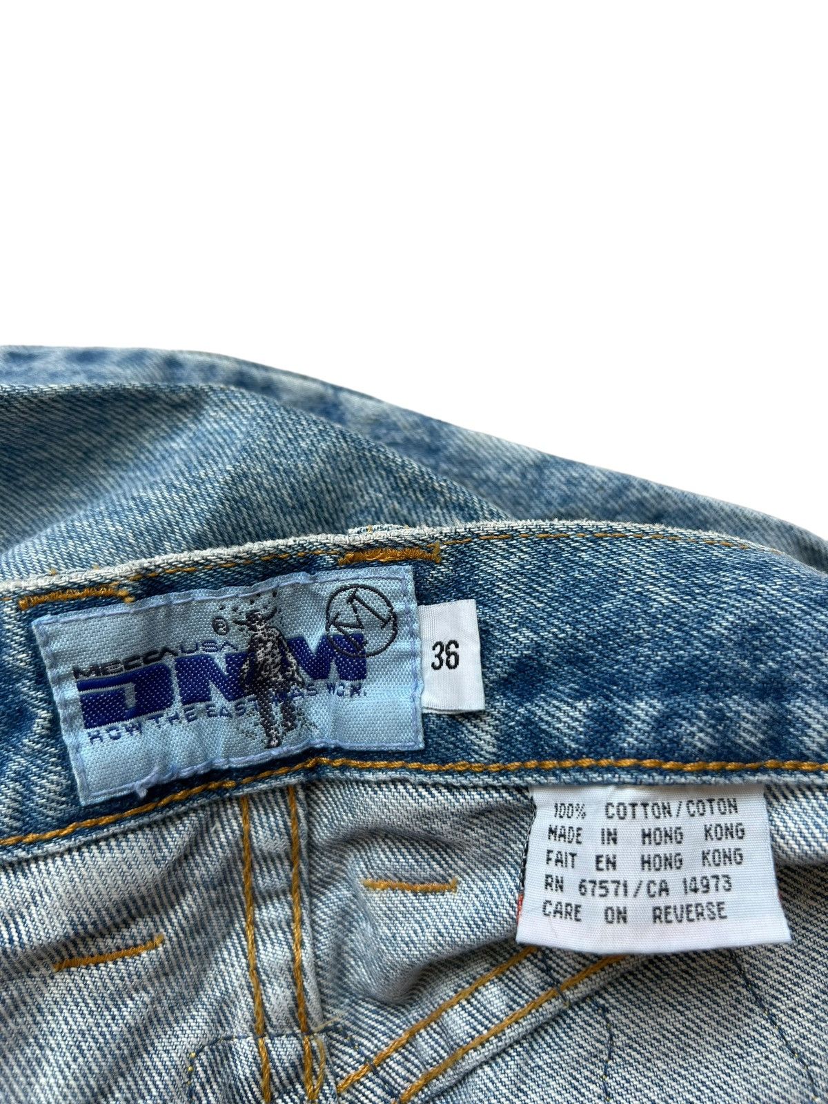 JNCO NWT Vintage 90s Mecca Usa Light Blue Denim Baggy Jeans Size US 36 / EU 52 - 22 Thumbnail