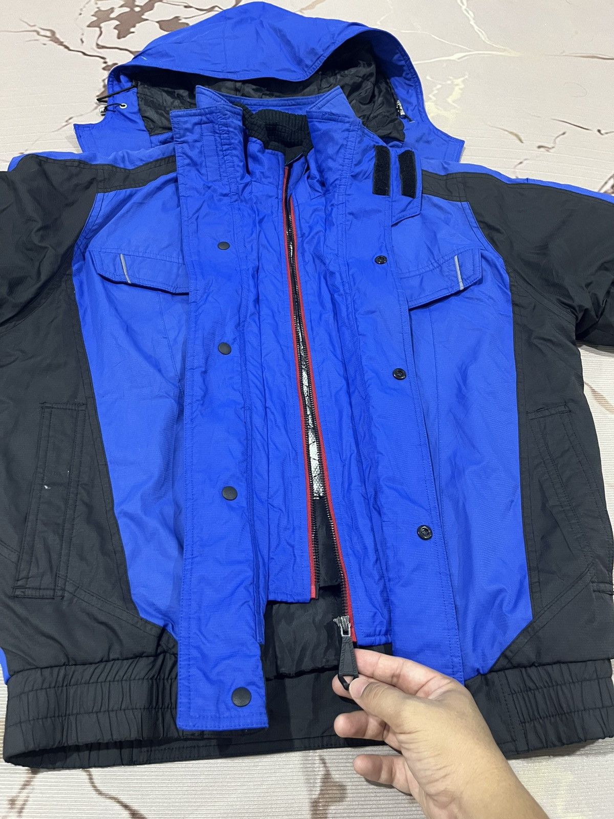 Japanese Brand Andare Schietti Tech Work Jacket Reflective Blue Size US M / EU 48-50 / 2 - 7 Thumbnail