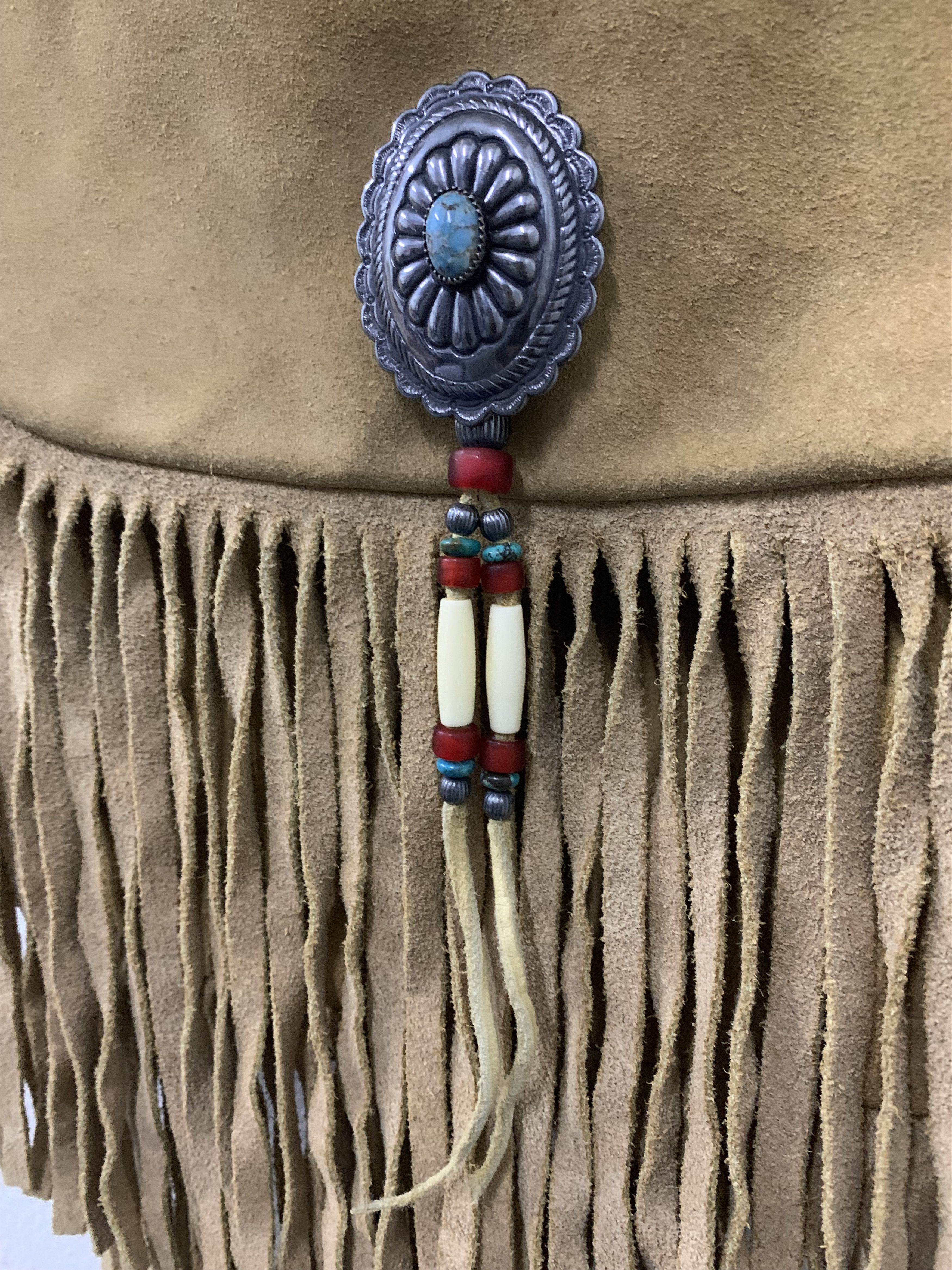 Vintage Deer Leather Berlin Glove Crossbody Leather Fringed Size ONE SIZE - 3 Thumbnail