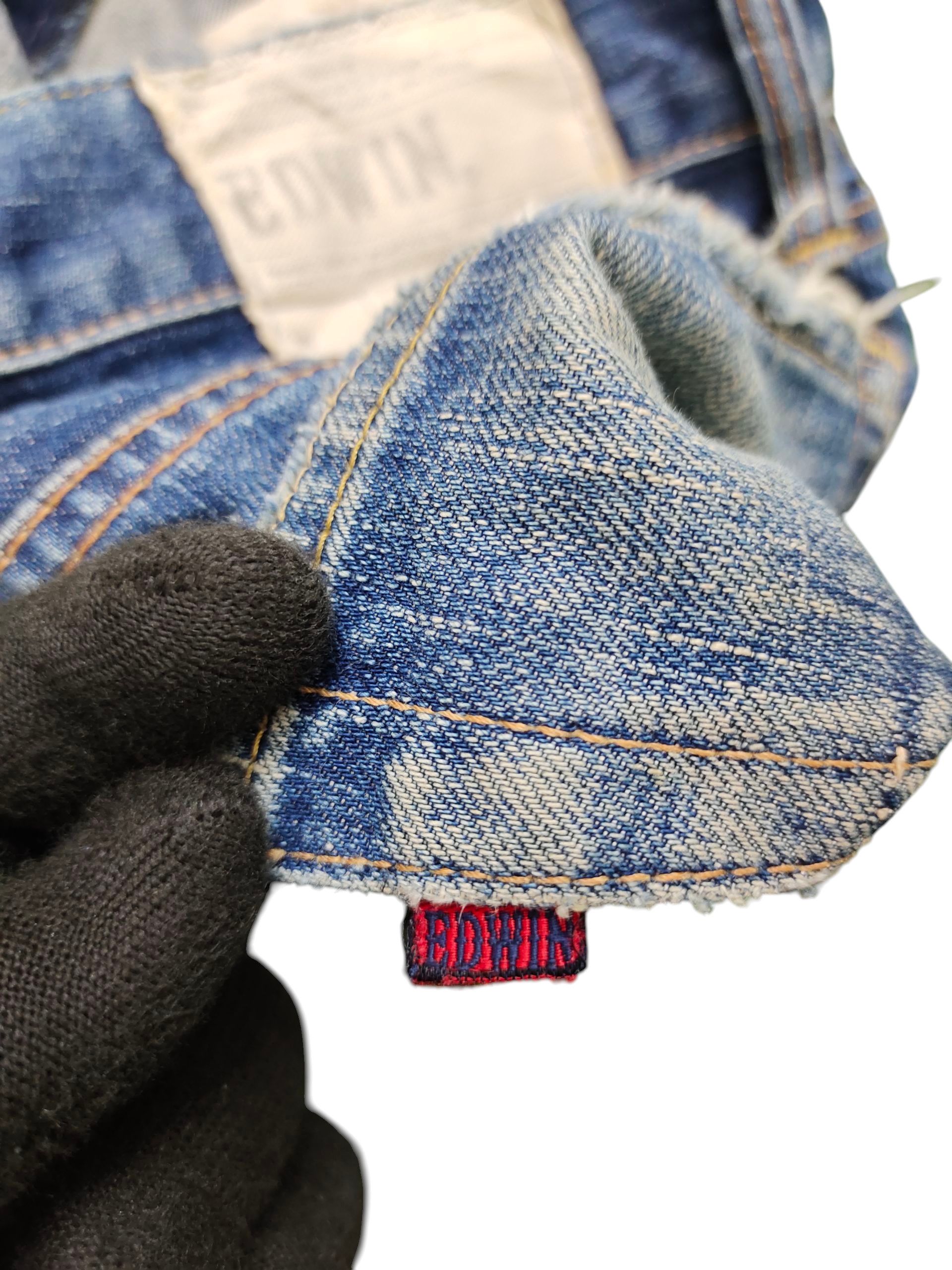 Kapital Vintage 90s Edwin 503R Regular Clawmark Distress Denim Jeans Size US 34 / EU 50 - 11 Thumbnail