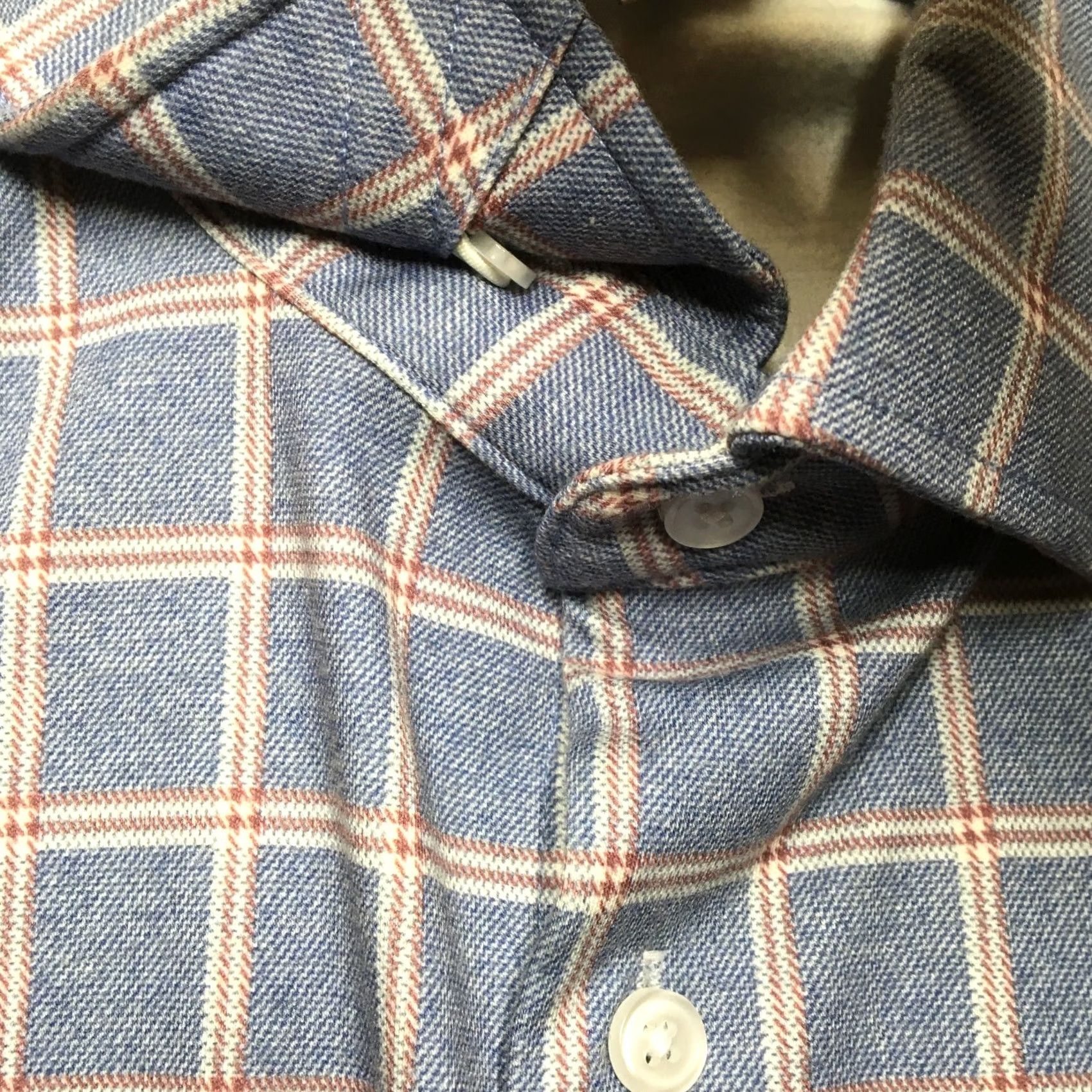 Vintage State & Liberty Plaid Shirt Mens Large Blue Athletic Fit Shirt Size US L / EU 52-54 / 3 - 6 Thumbnail