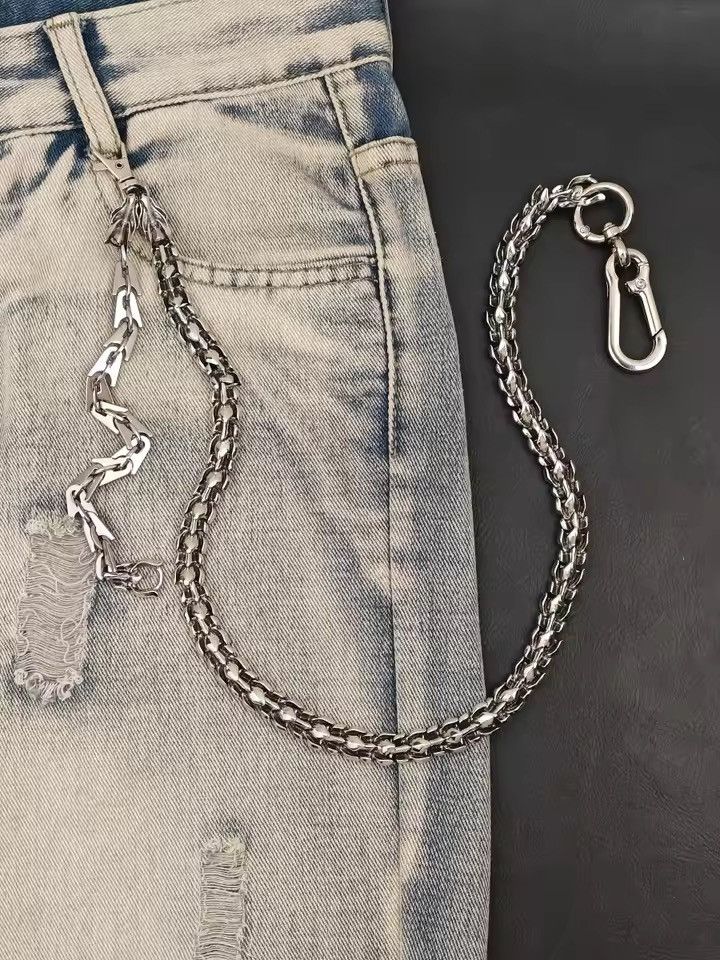 Jewelry Dragon Head Pants Chain for Men Women,Jeans Chain,Keys Chain Size ONE SIZE - 4 Thumbnail