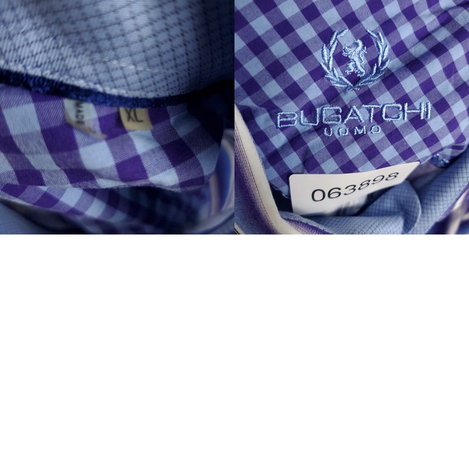 BUGATCHI VINTAGE Bugatchi Uomo Shirt Mens XL Purple Striped Button-Up Long Sleeve Casual Business Formal Size US XL / EU 56 / 4 - 8 Thumbnail