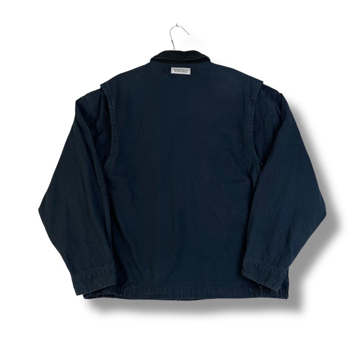 thisisneverthat THISISNEVERTHAT LEATHER COLLAR OVERSIZED WORKWEAR JACKET Size US L / EU 52-54 / 3 - 5 Thumbnail