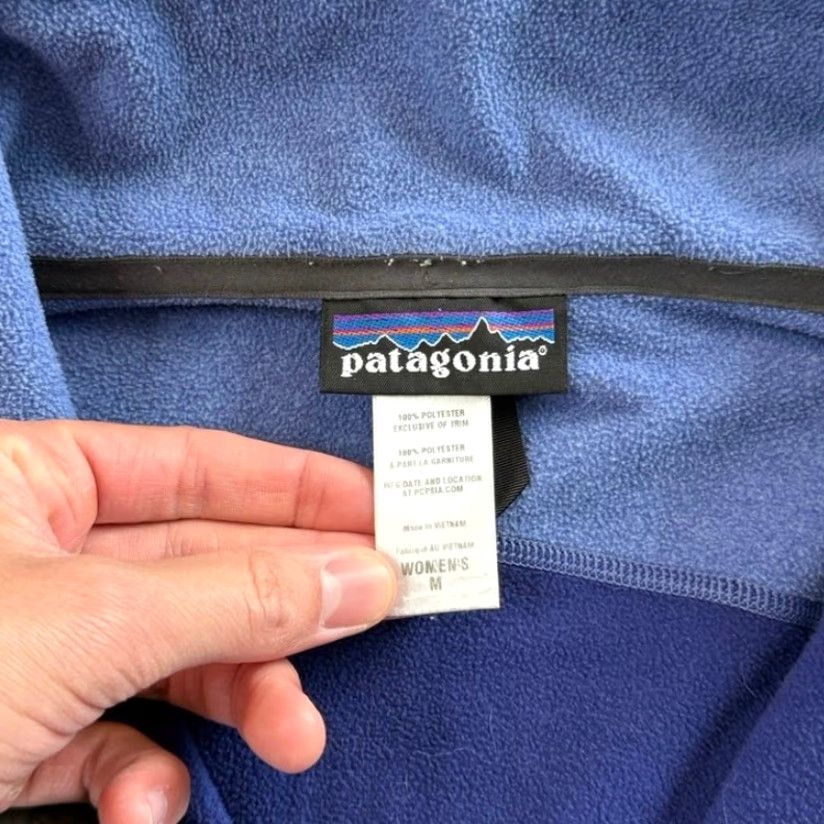 Patagonia VINTAGE Woman’s Patagonia Full Zip Fleece Jacket Purple M Regular Size M / US 6-8 / IT 42-44 - 3 Thumbnail