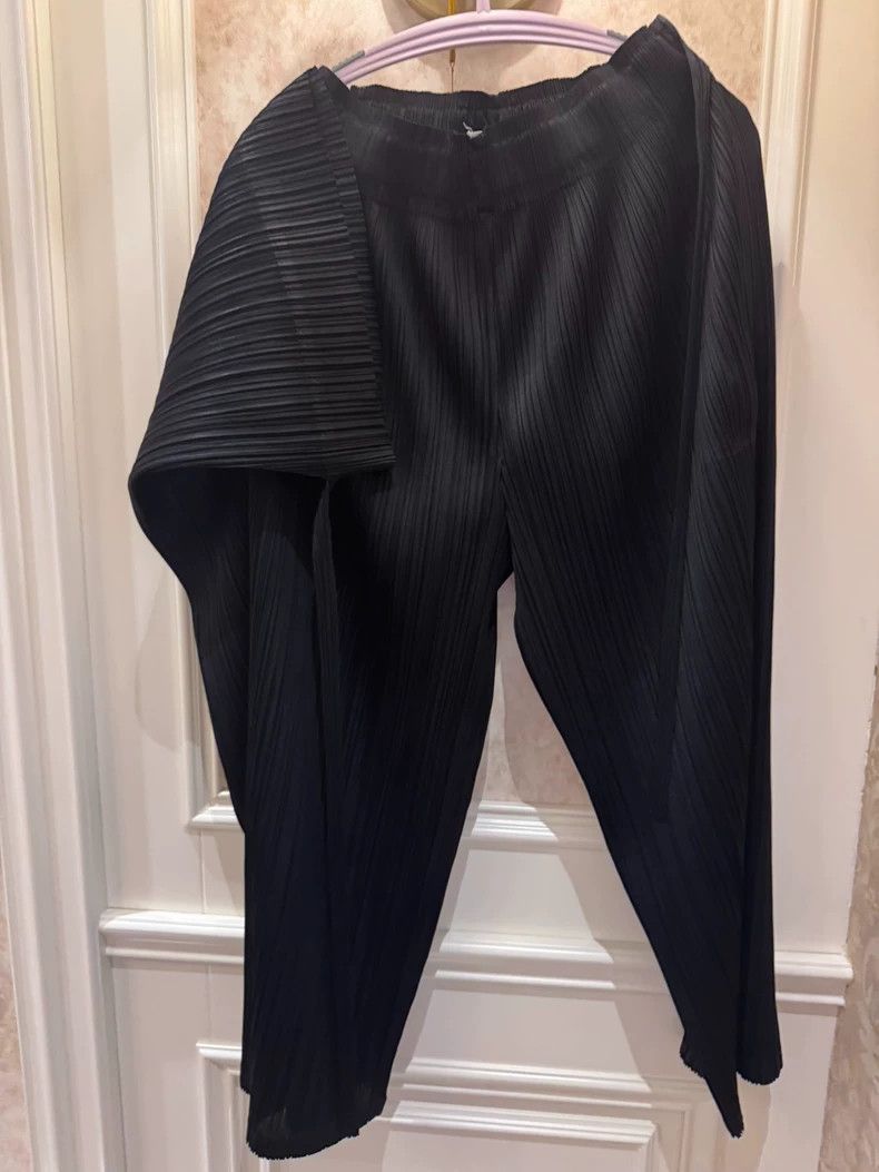 Issey Miyake Issey Miyake size:3 Black kelp pants Size 42" / US 20 - 1 Thumbnail