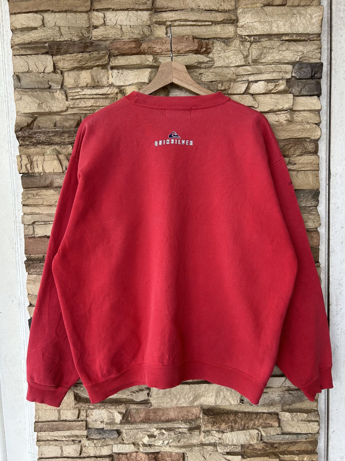 Vintage Vintage 90s Quiksilver Center Logo Boxy Sweatshirt Size US M / EU 48-50 / 2 - 5 Thumbnail