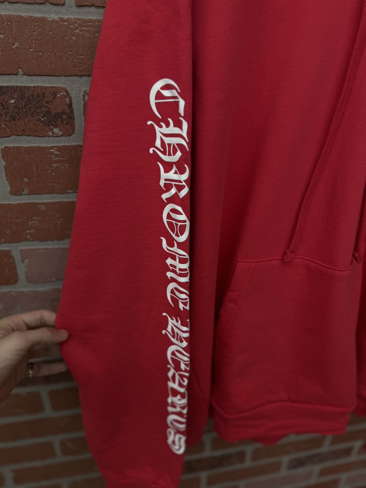 Chrome Hearts Chrome Hearts Red Stencil Web Hoodie Size XL (NEW) Size US XL / EU 56 / 4 - 5 Thumbnail