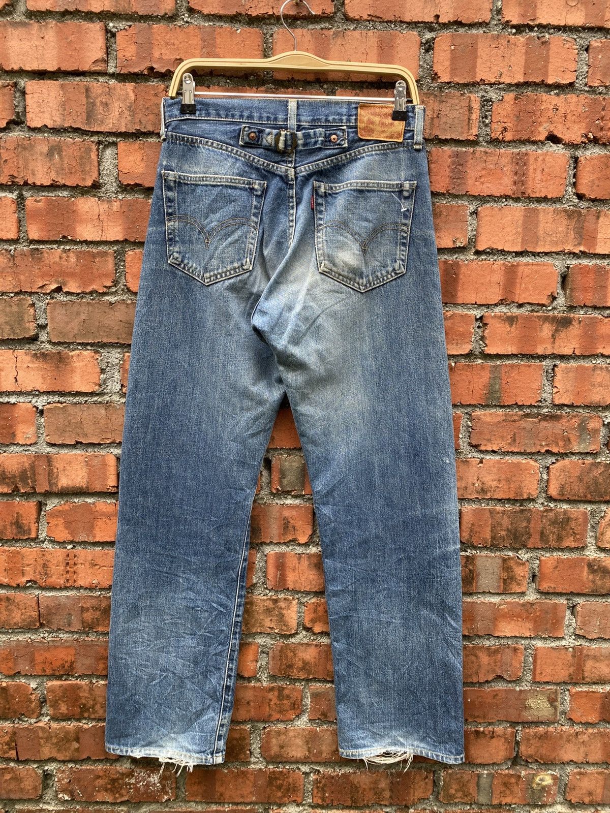 Levi's Vintage Clothing W30x31 vintage levi's 702 redline big E buckle back JAPAN Size US 30 / EU 46 - 2 Thumbnail