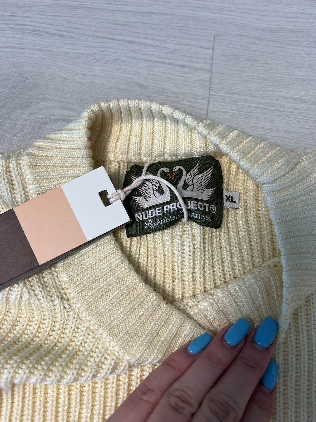 Nude Nude Projects Cream Sweater Size US XL / EU 56 / 4 - 2 Thumbnail