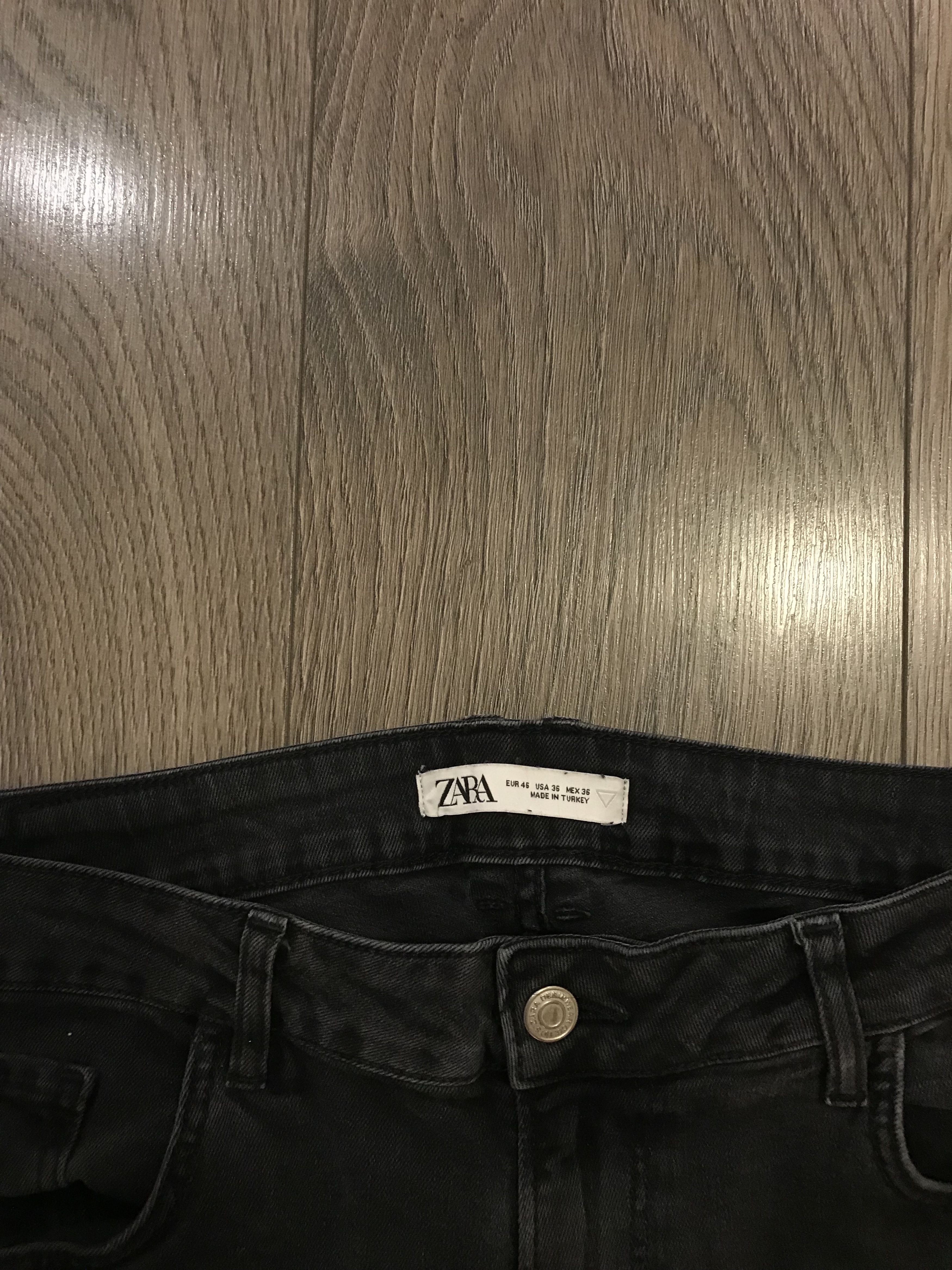 Zara Zara Man Classic Light Wash Black Denim Size US 36 / EU 52 - 2 Thumbnail