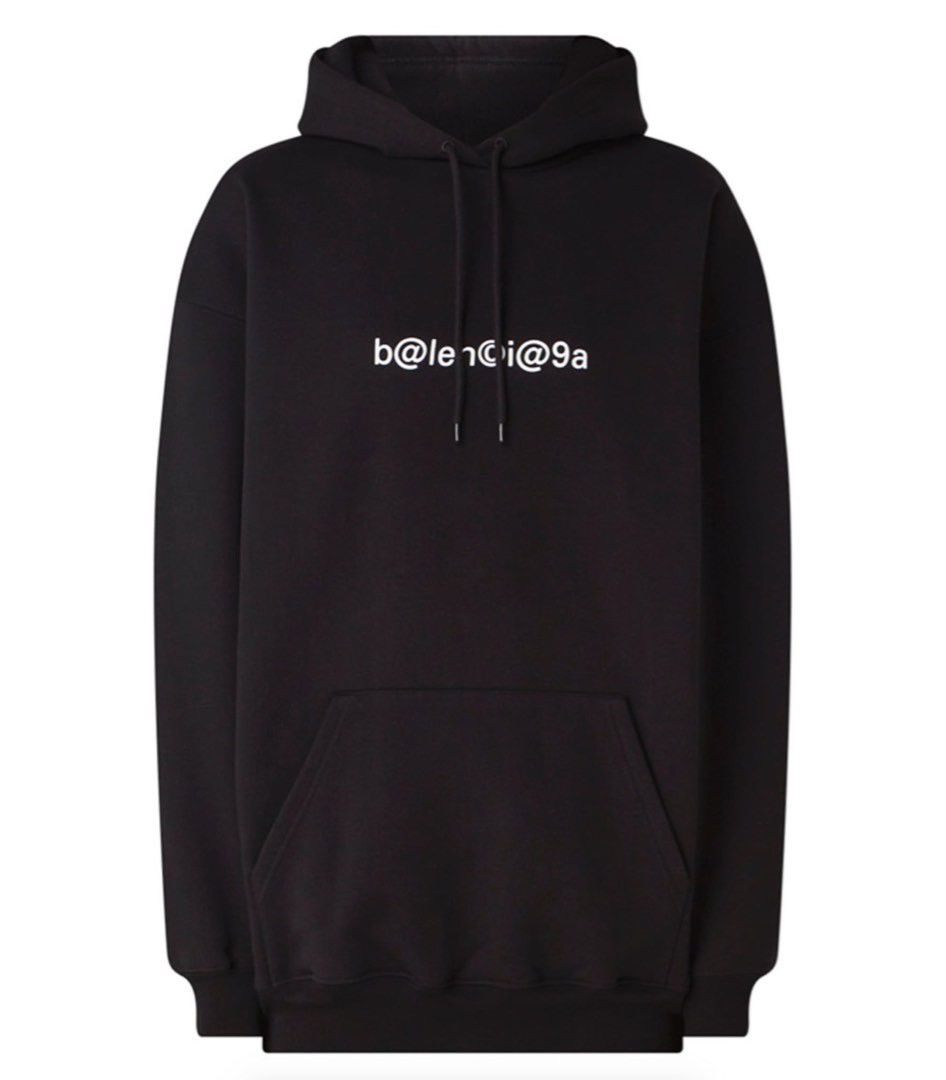 image of Balenciaga “B@lenci@ga” Hoodie in Black, Men's (Size XL)