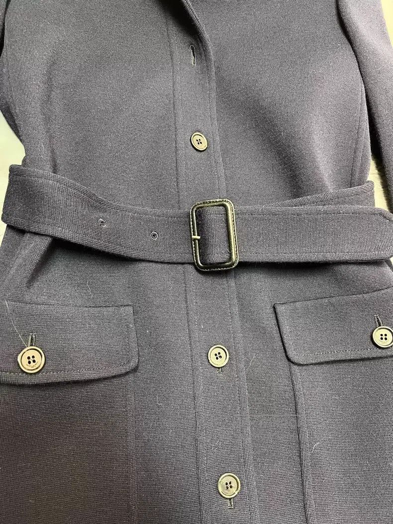 Saint Laurent Paris Saint Laurent Paris Navy Blue Extra-Long Single-Breasted B Size XS / US 0-2 / IT 36-38 - 6 Thumbnail