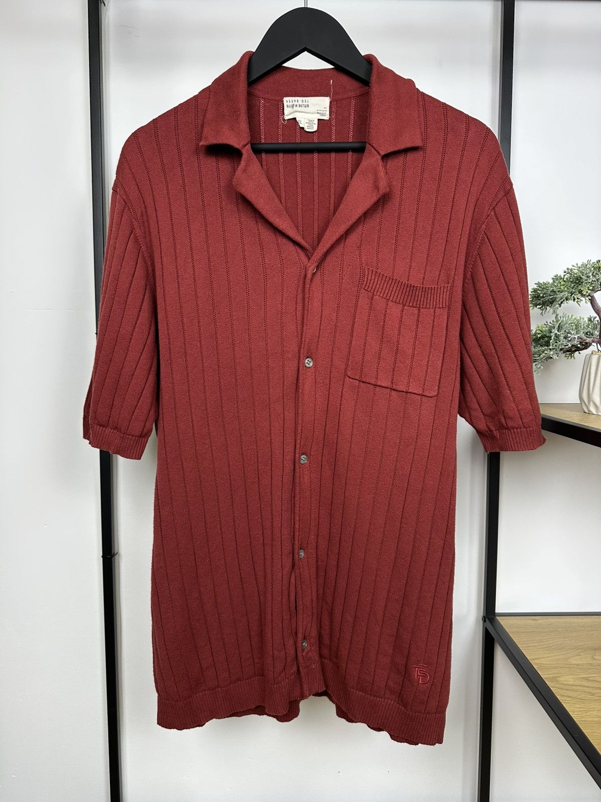 Ted Baker Ted Baker “Made in Britain” Line Polo T Shirt with Buttons Size US XL / EU 56 / 4 - 1 Thumbnail