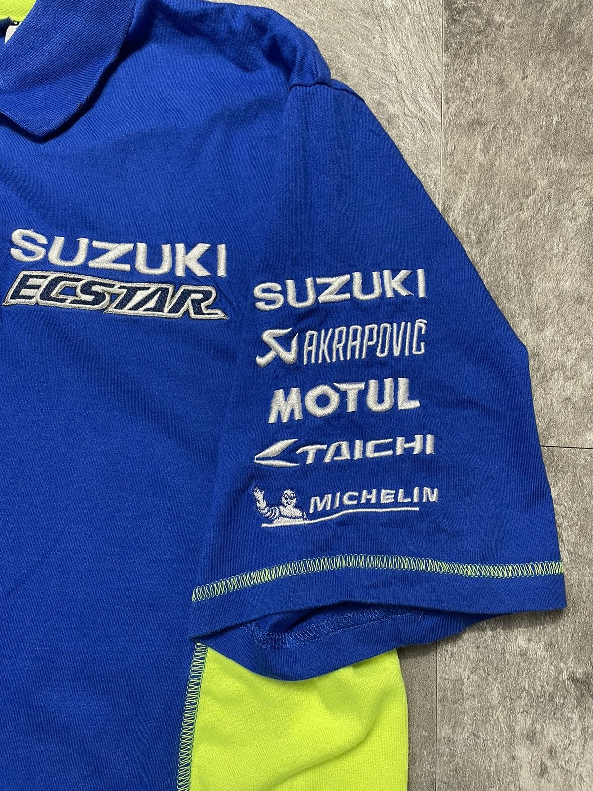 Vintage Vintage Y2K Suzuki Ecstar Racing Moto Gp Polo T Shirt Size US L / EU 52-54 / 3 - 6 Thumbnail