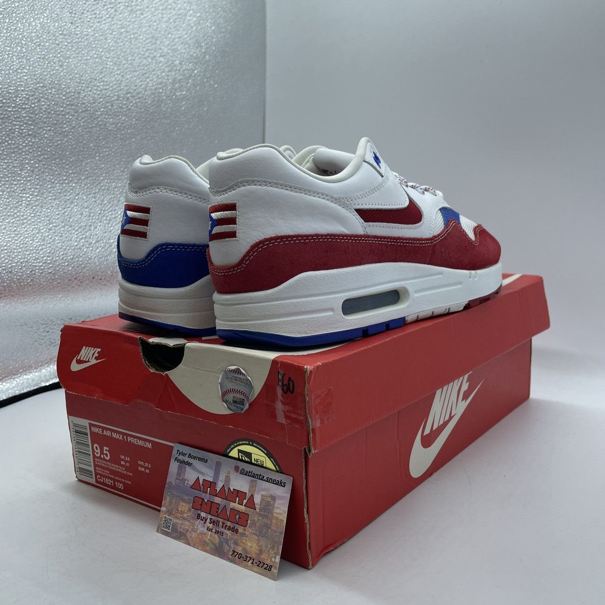 Nike Air max 1 Puerto Rico Size US 9.5 / EU 42-43 - 5 Thumbnail