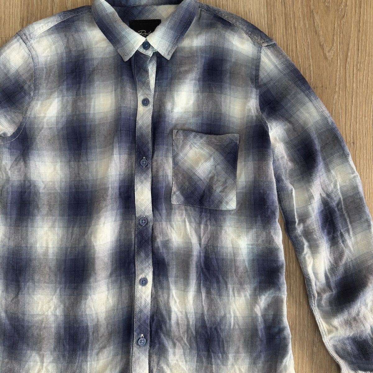 Rails NWT Hunter Pacific Ivory Blue Plaid Button Down Shirt Size S / US 4 / IT 40 - 6 Thumbnail