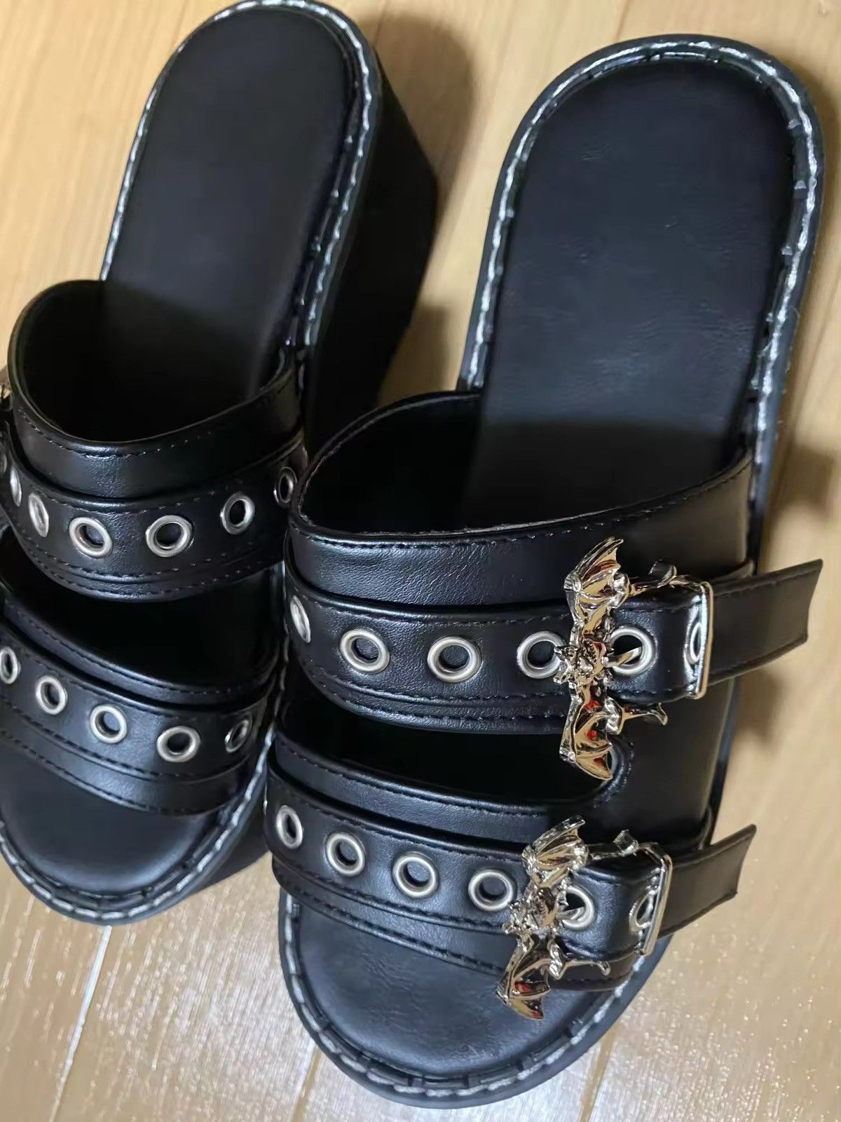 Other Metal Buckles Vampire Slippers Unisex Size US 8.5 / IT 38.5 - 5 Thumbnail