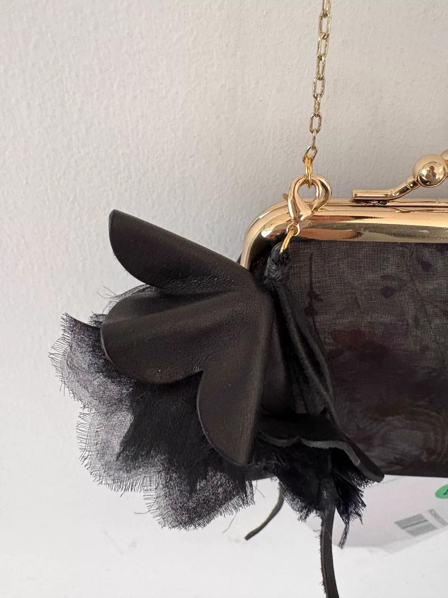 Other A tentative atelier women's gray tulle flower gold chain bag Size ONE SIZE - 3 Thumbnail
