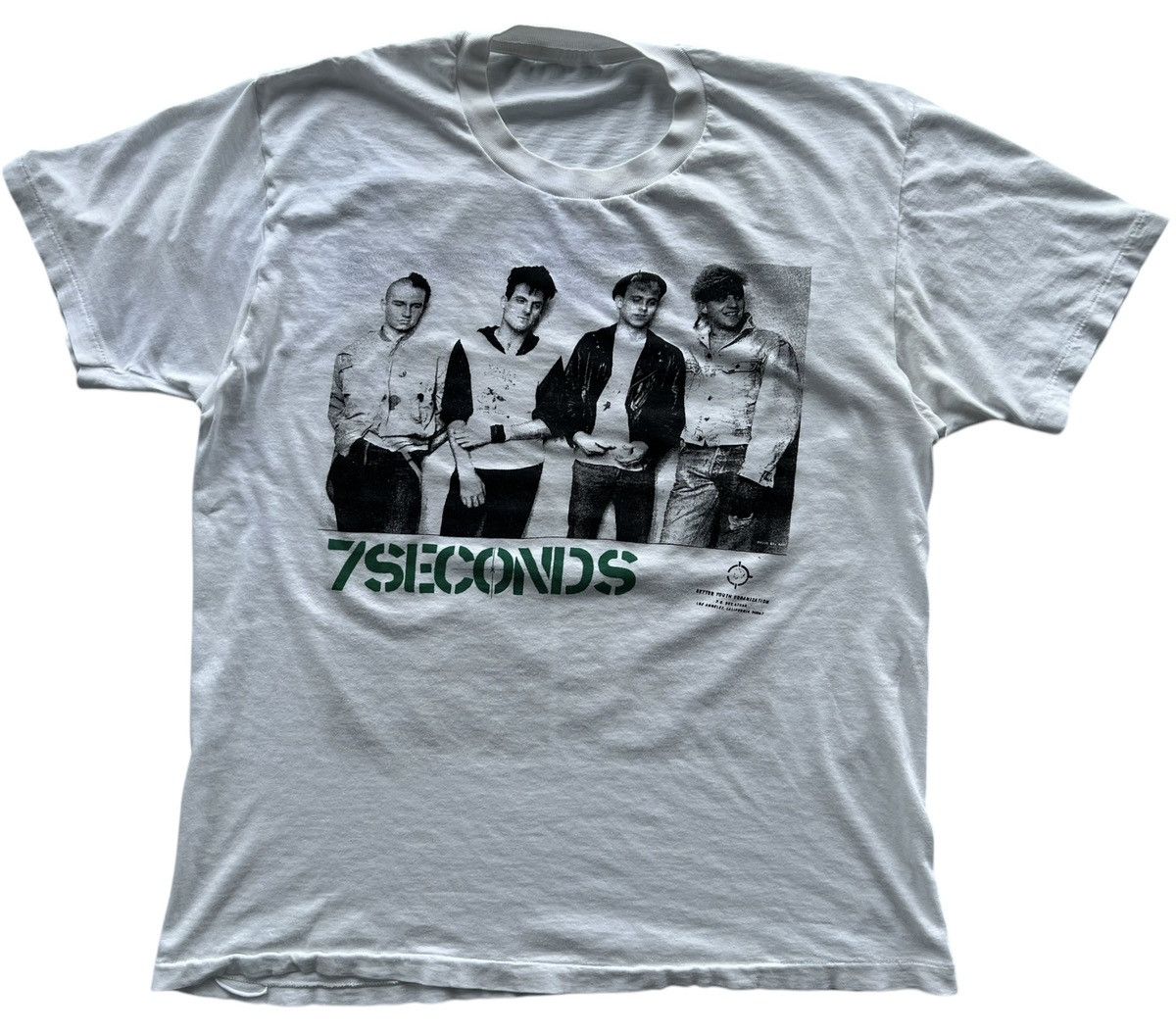 Band Tees 🔥Crazy Rare!!!! 7 Seconds Punk Hardcore Music Band🔥 Size US M / EU 48-50 / 2 - 2 Thumbnail