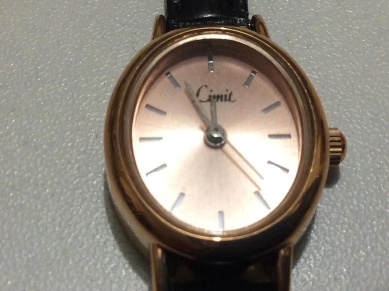 Designer limit ladies rose gold dial black leather strap Size ONE SIZE - 9 Thumbnail