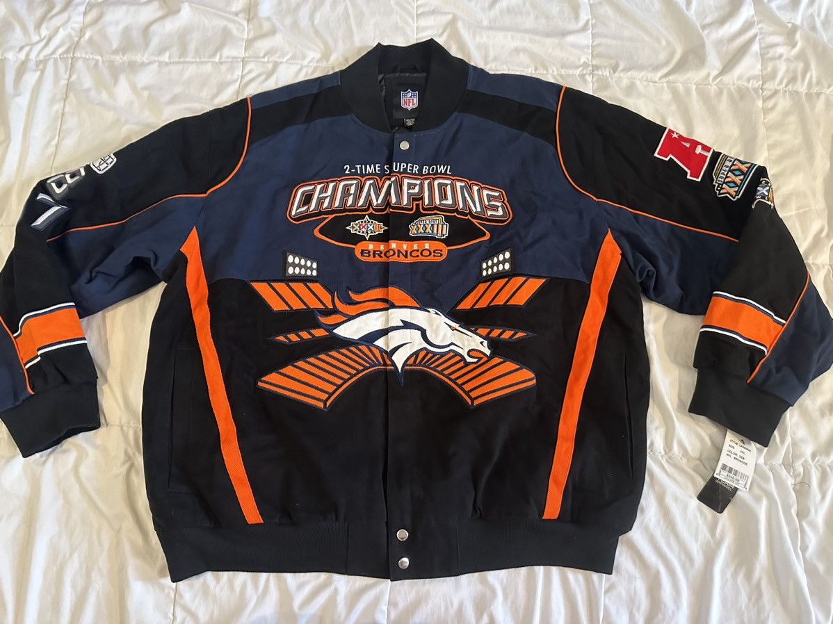 NFL Denver Broncos NFL Vtg Superbowl Champs Varsity Jacket 4XL